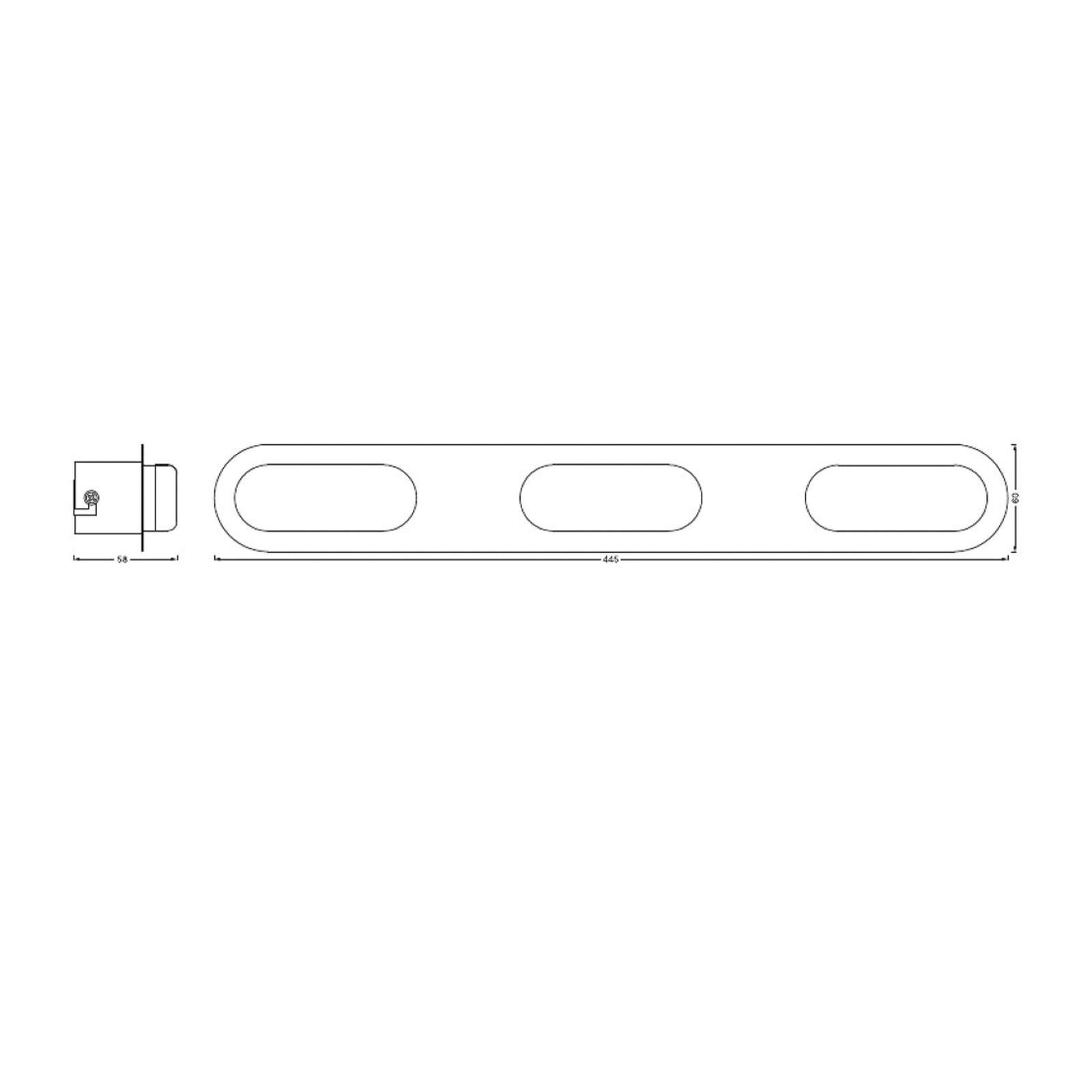 LEDVANCE SMART+ WiFi Orbis Wall Duplo, stříbrná, 3