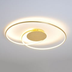 Lámpara LED de techo Joline de Lindby, Ø 74 cm, dorada, metal