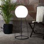 Patio lamp Mallorca 95 cm zwart/wit kunststof/metaal