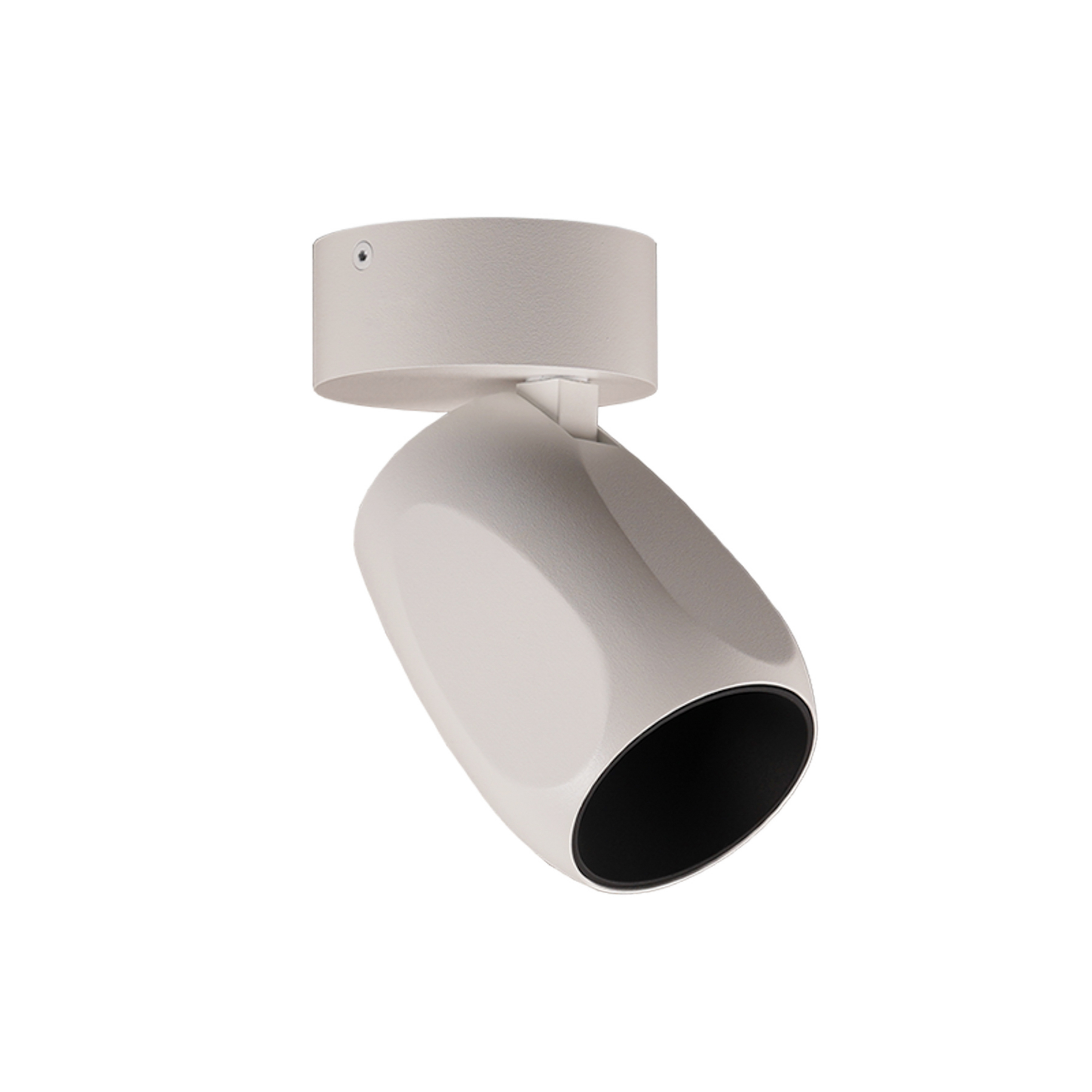 Facet W70 LED plafondlamp, wit, metaal, Ø 7 cm - Antidark
