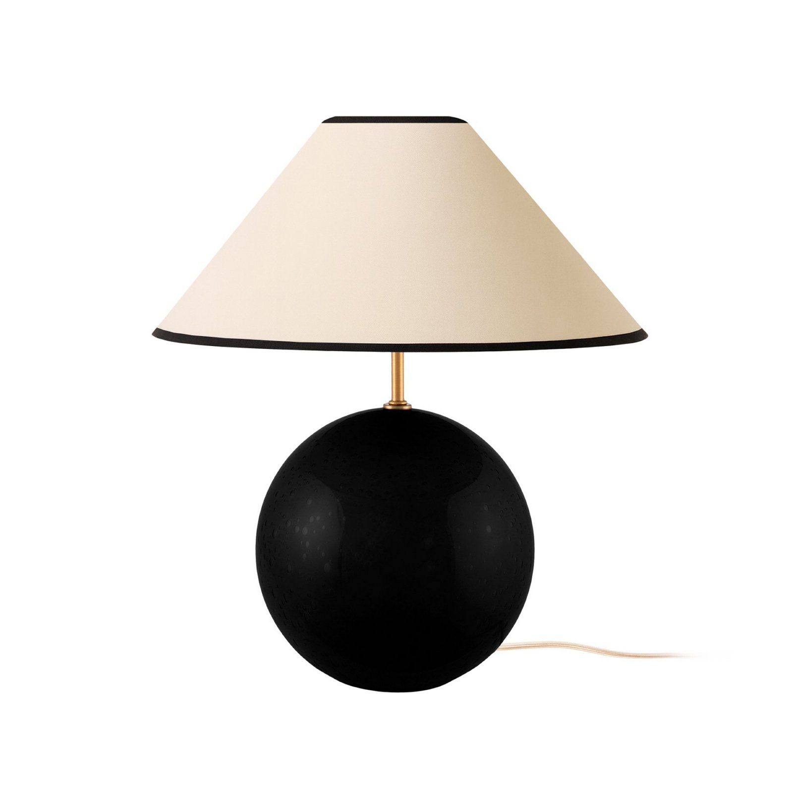 Stolna lampa Globen Lighting IRIS, bež/crna, visina 39 cm Stolna lampa Globen Lighting IRIS, bež/crna, visina 39 cm