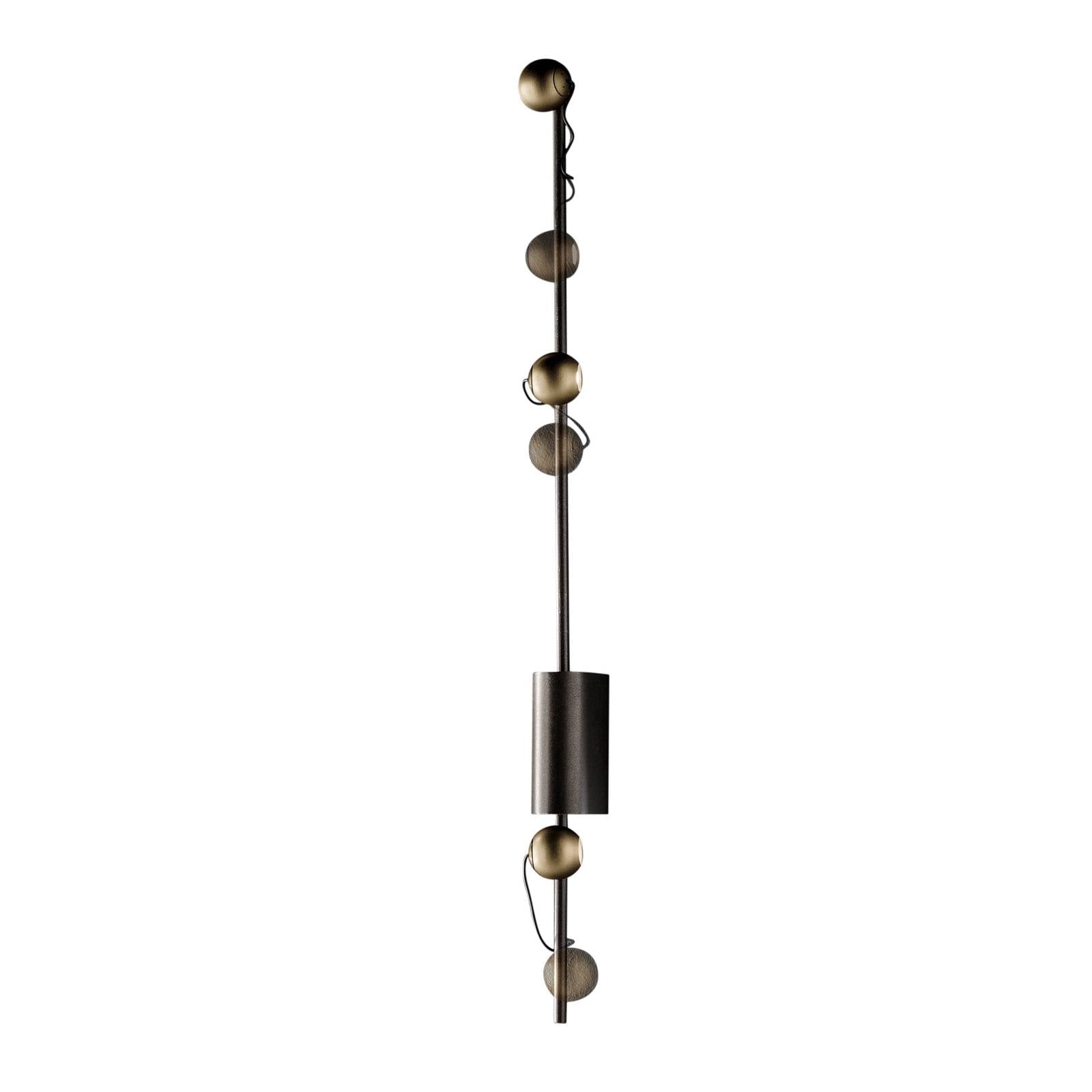 LED-Wandleuchte Magnetic C, bronze/gold