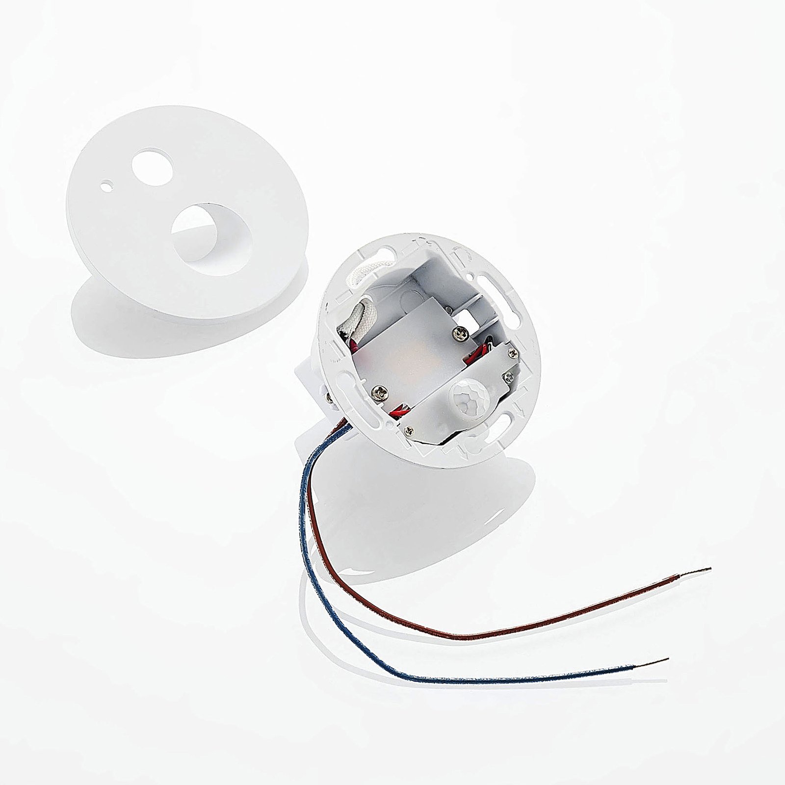 Arcchio Neru LED-inbyggnadslampa, rund, vit