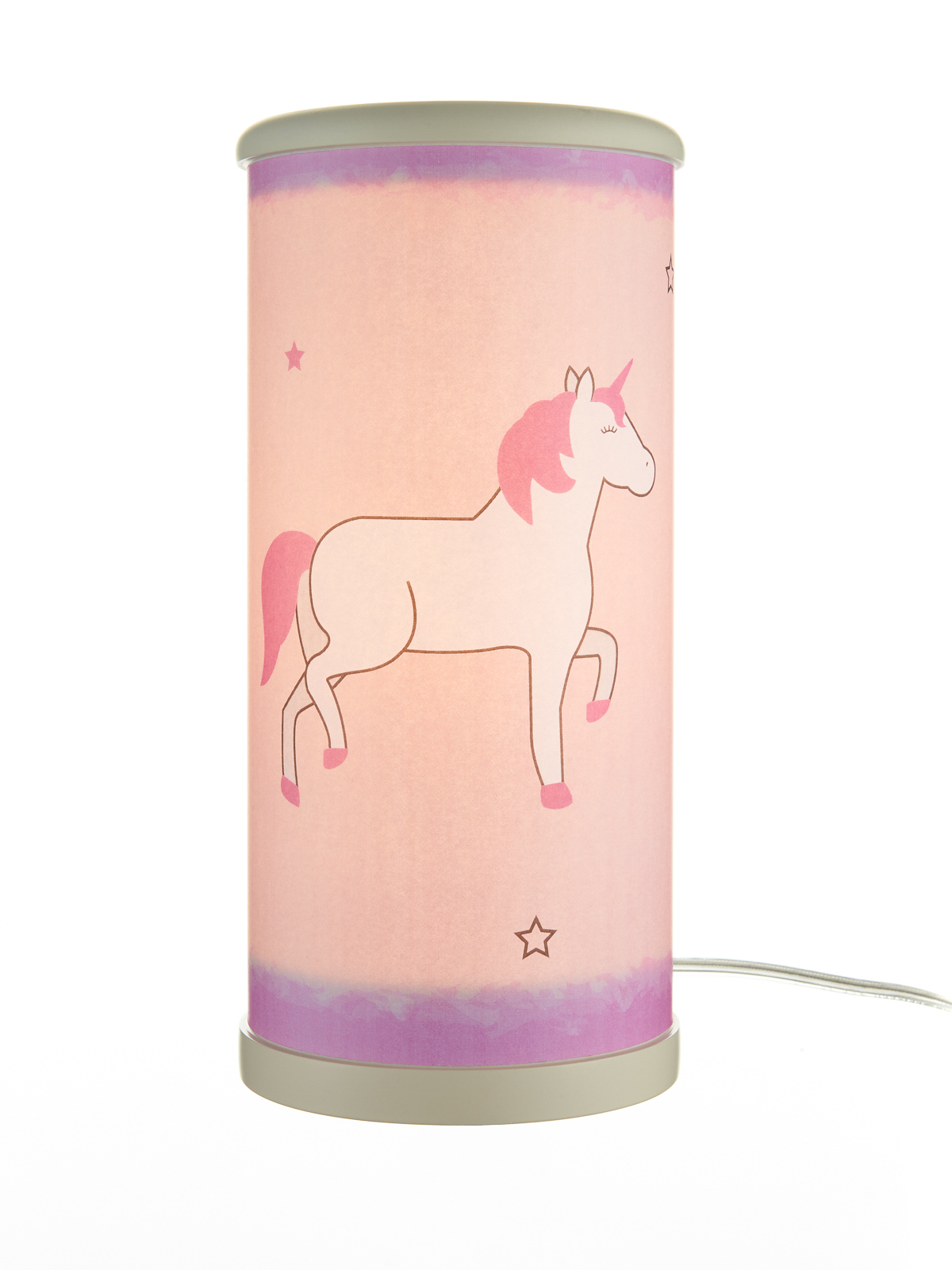 LED table lamp unicorn in rose/pink