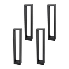 Lucande Jupp LED-vejlampe, sæt med 4, 60 cm, antracit, IP54