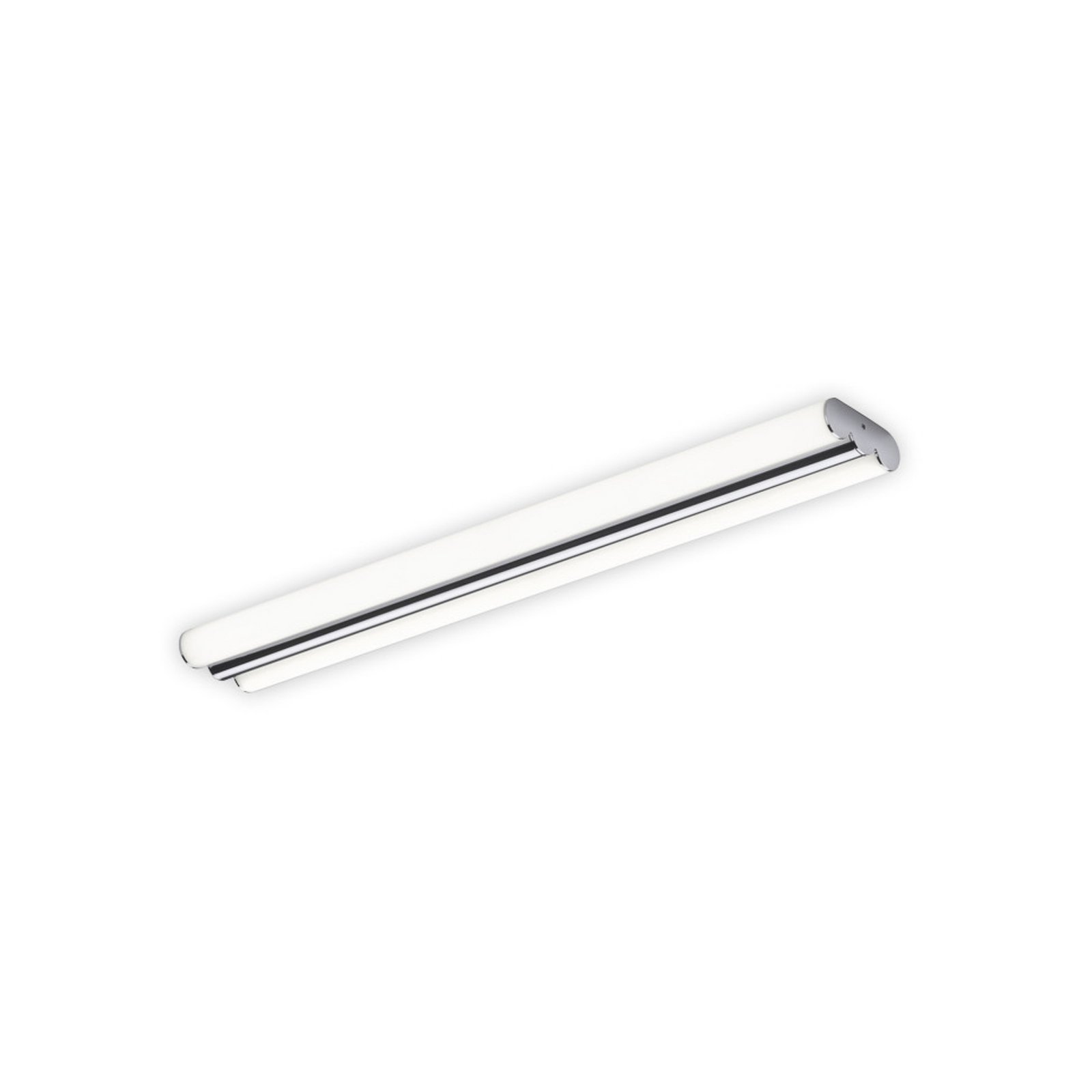 Helestra LED mirror light LOOM, length 60 cm, chrome, IP44