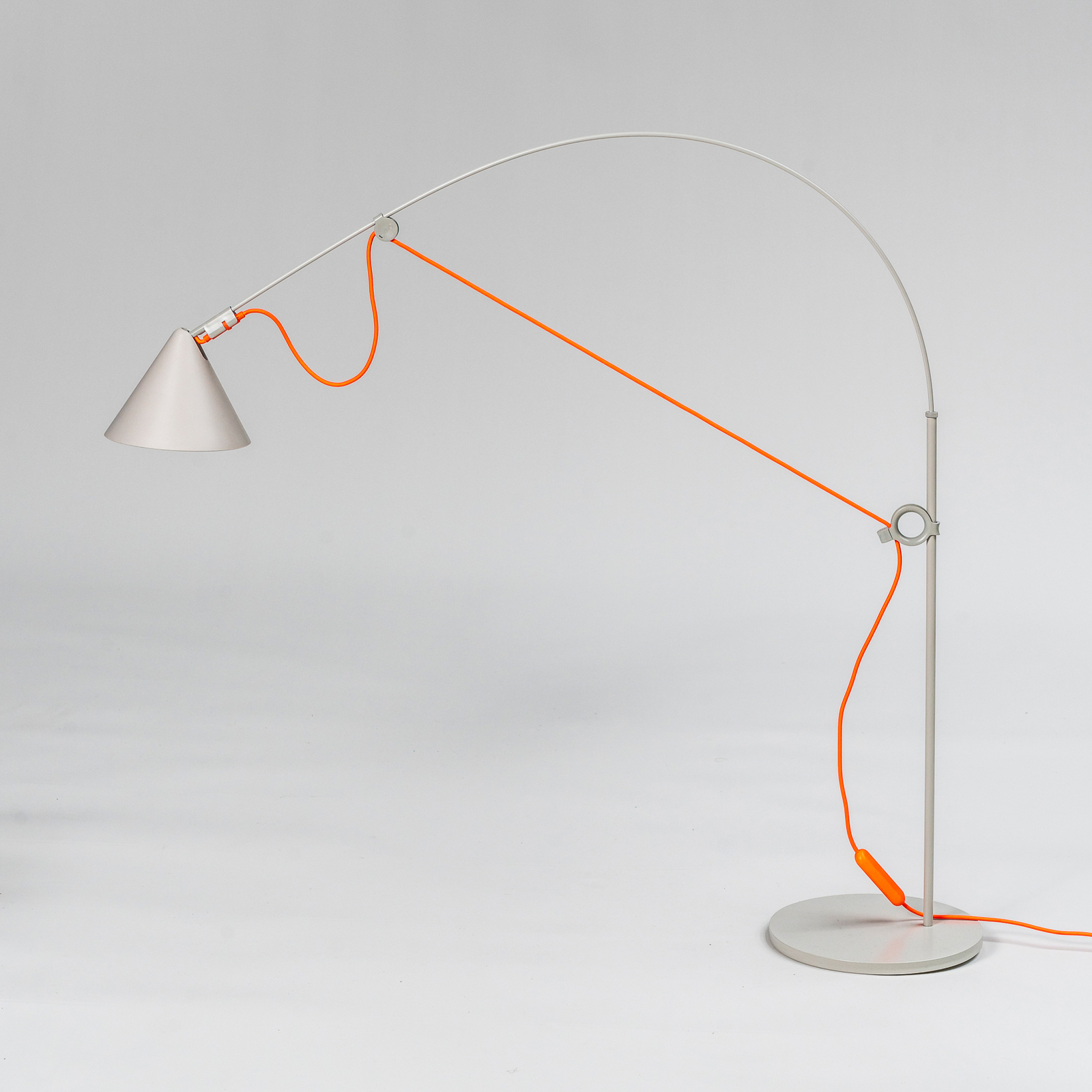 midgard AYNO S lampe de table grise/orange 3 000 K