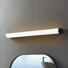 Lucande applique LED per il bagno Vilmara, nero, metallo, IP44