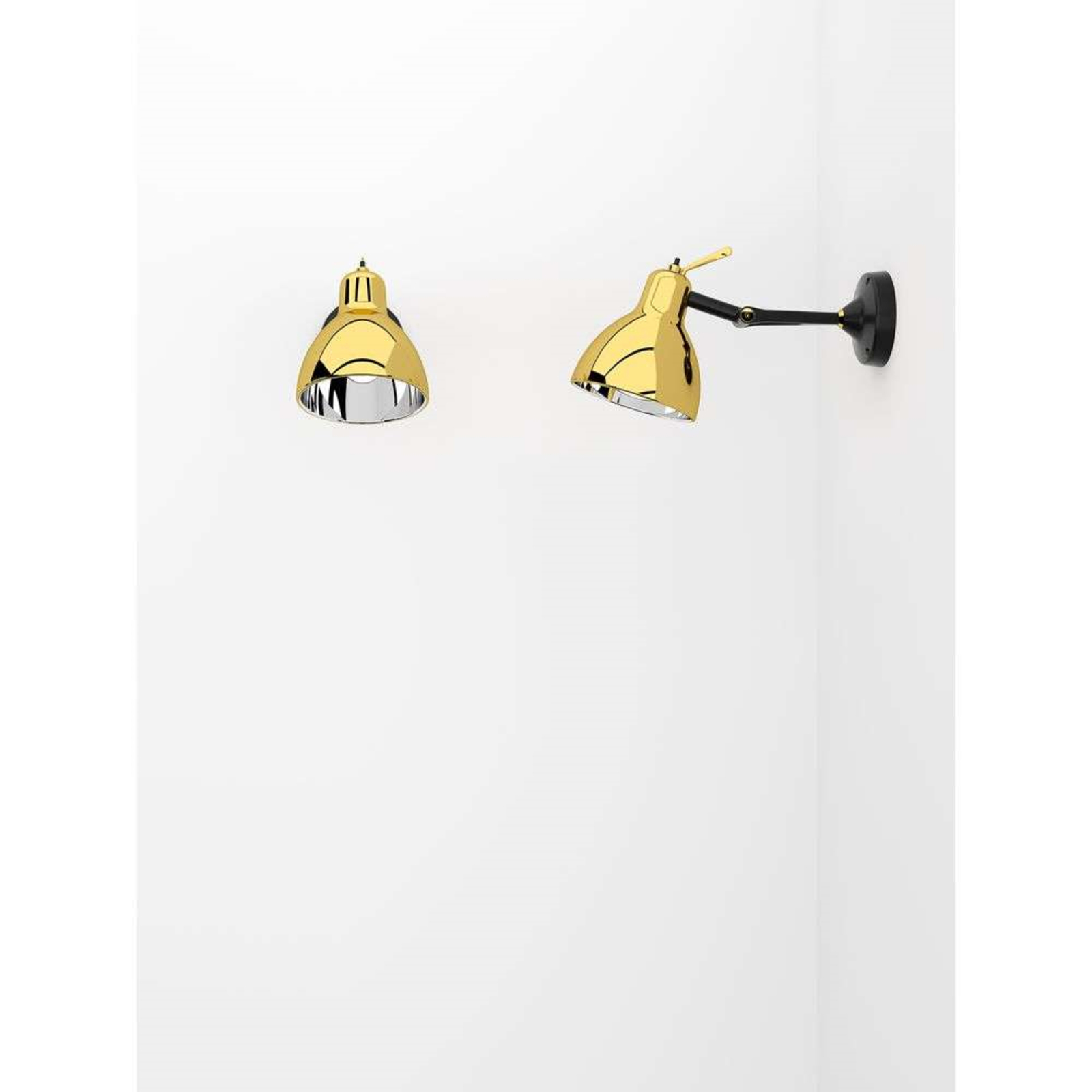 Luxy Glam H0 Candeeiro de Parede/Candeeiro de Tecto Black/Gold Semi Transparent