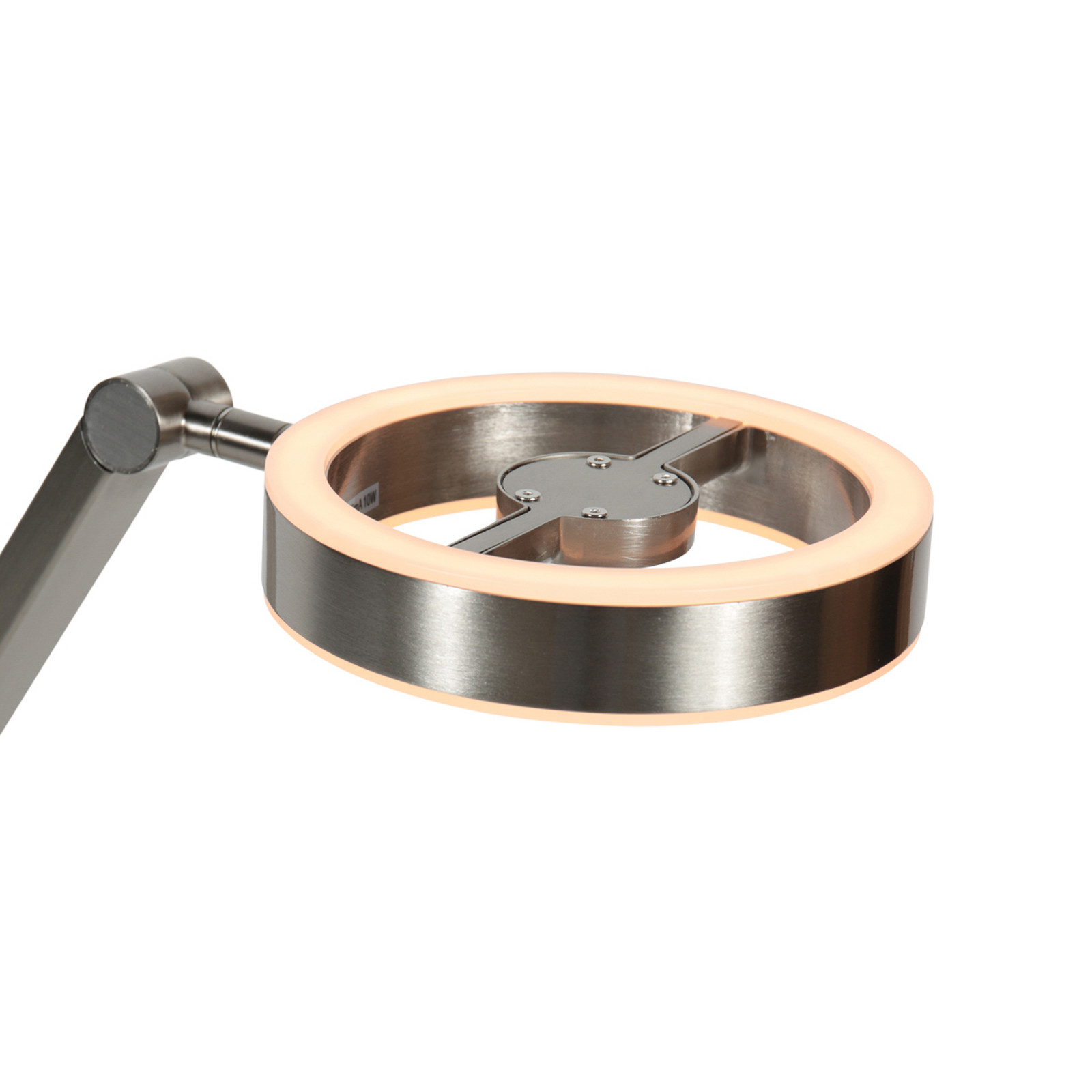 Steinhauer Lampa de masă LED Ringlux culoare oțel metal 2.700 K dimabil - Camera de zi / sufragerie - Modern