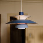Deense designer hanglamp PH 5, blauw