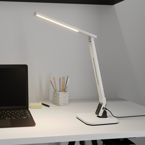 Arcchio Liano LED-skrivebordslampe, hvit