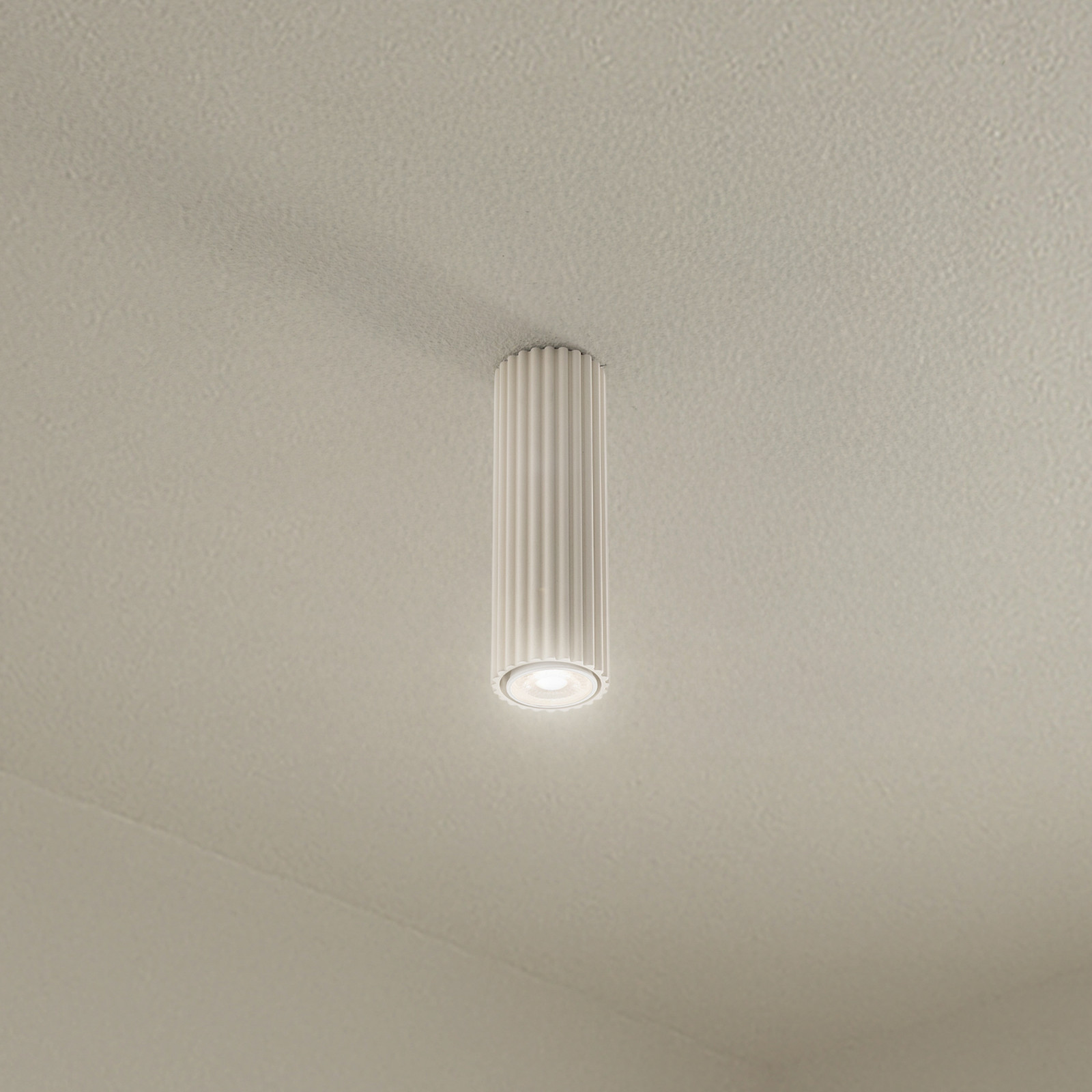 SOLLUX LIGHTING Plafonieră Carbon bej înălțime 20 cm aluminiu - Camera de zi / sufragerie - Modern