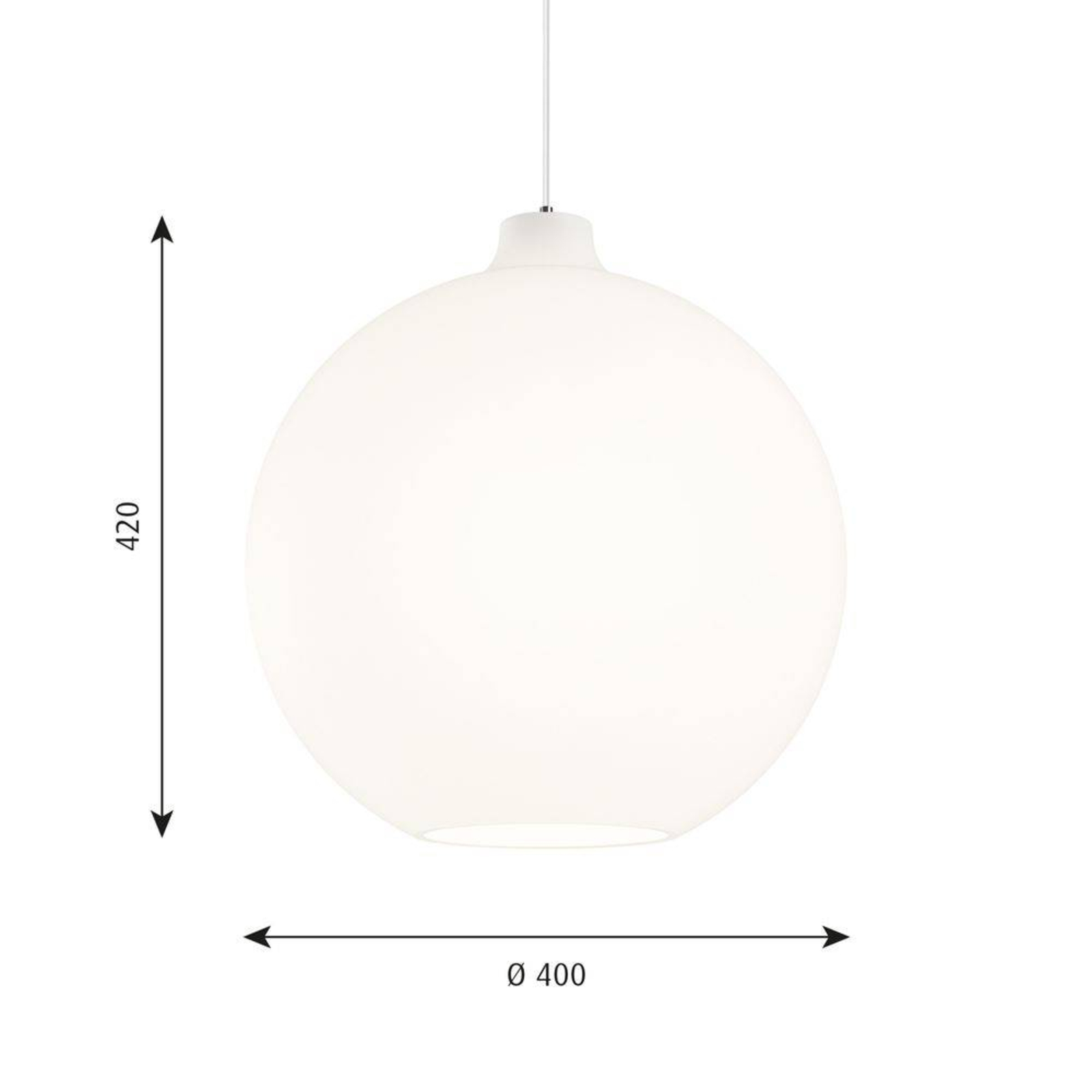 Wohlert Ø400 Glas Skärm Glas - Louis Poulsen