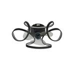 Lindby LED ceiling fan Lomata, black, quiet, Ø 23 cm