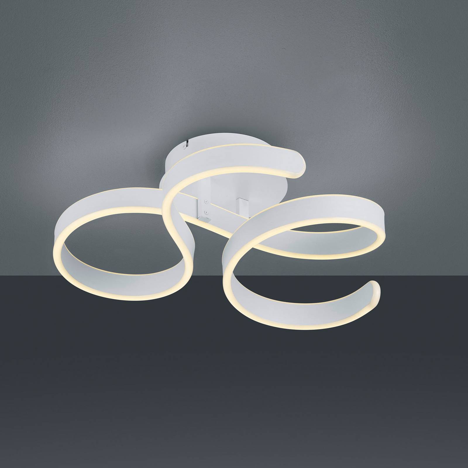 Francis LED ceiling light, matt white