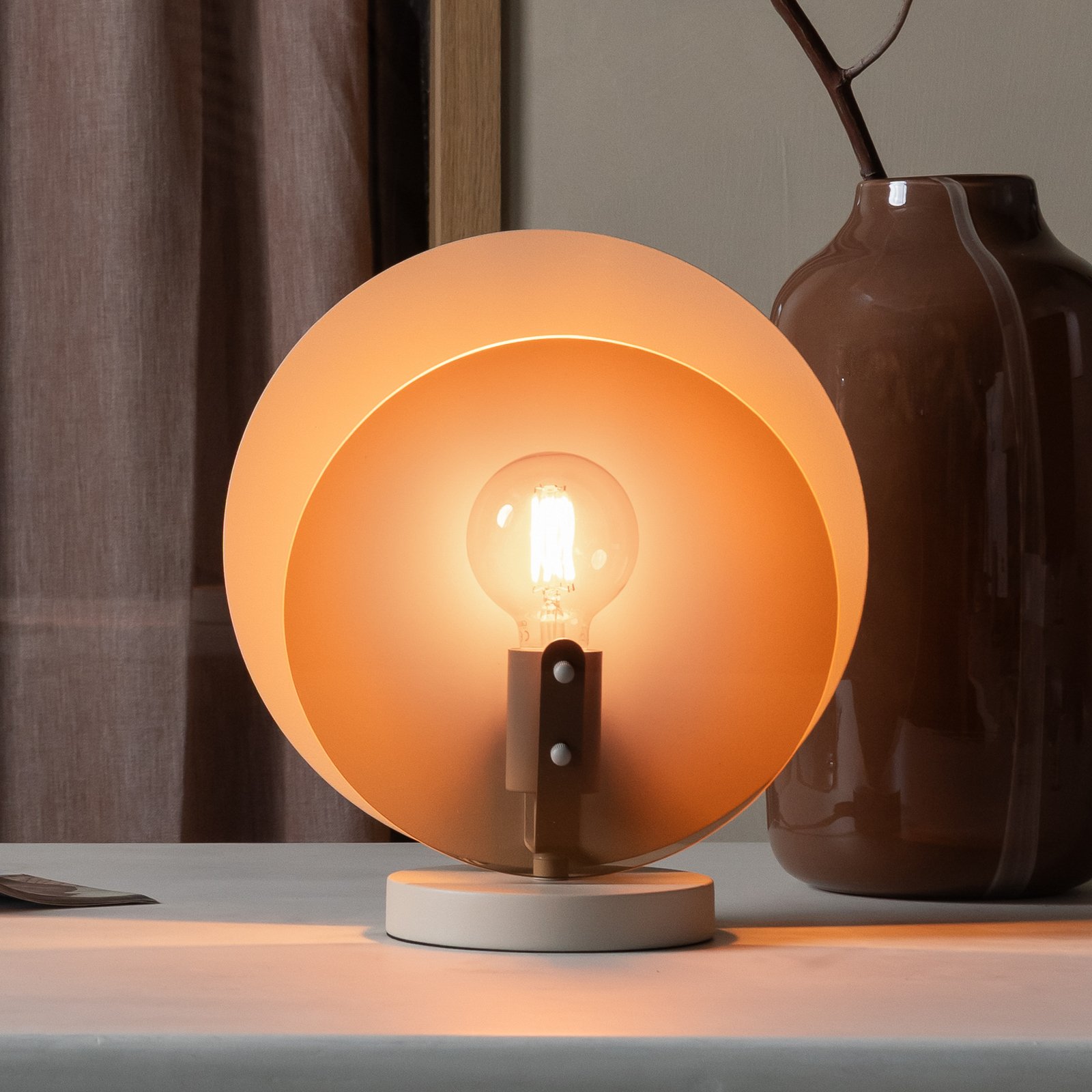 IT'S ABOUT ROMI Tischlampe Toledo, amber, Höhe 33 cm