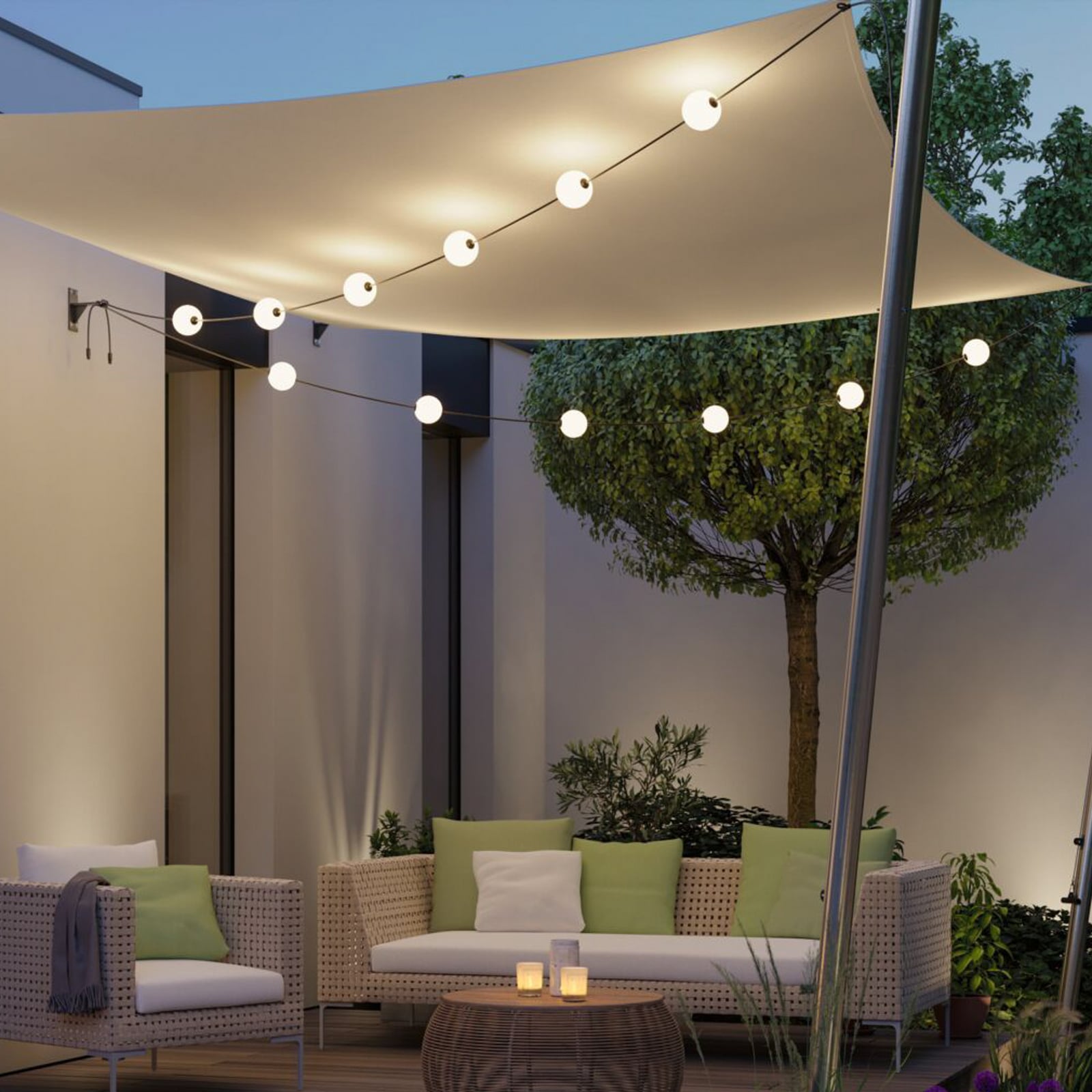 Guirlande lumineuse LED Paulmann Taina, rallonge de 2 m, IP67