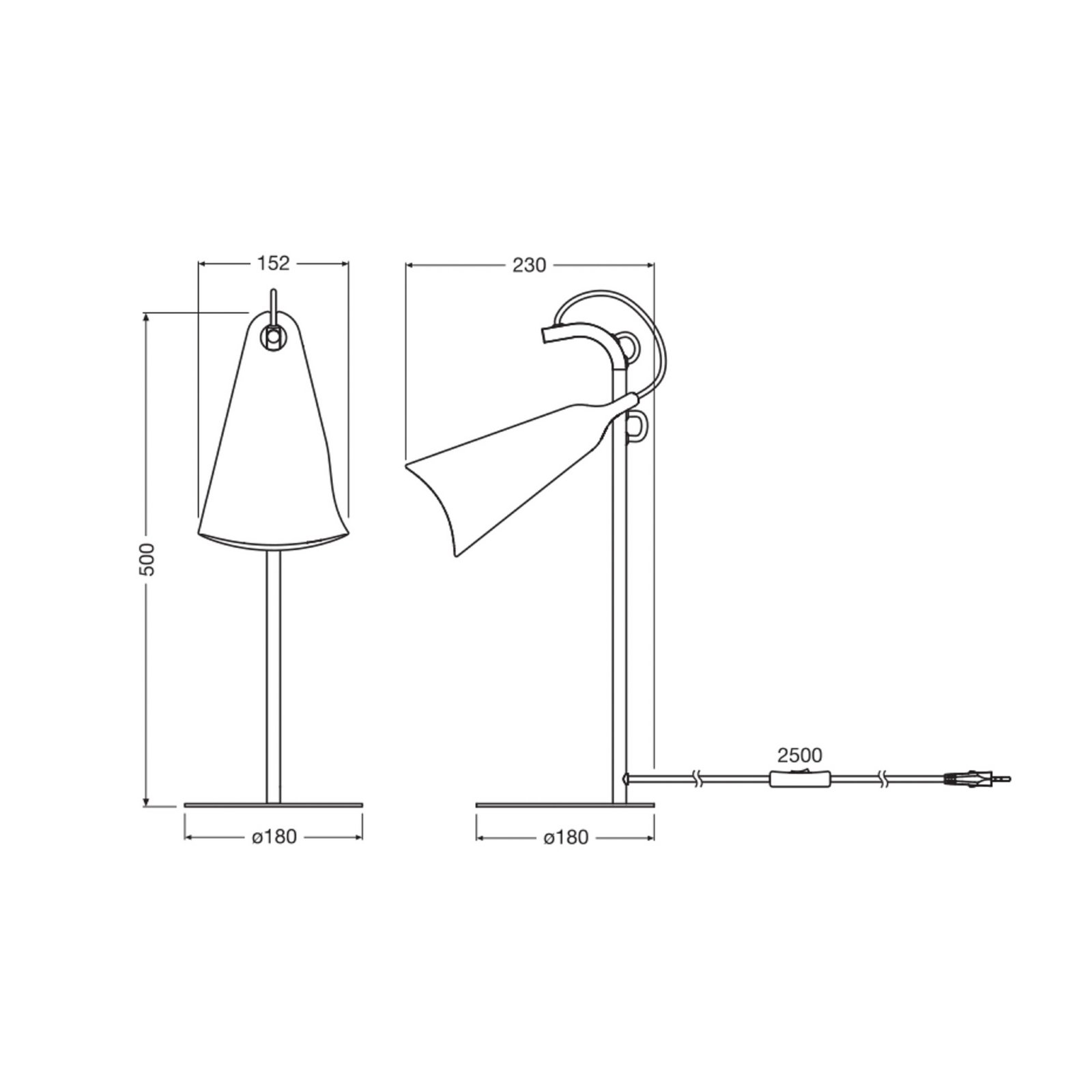 OSRAM tafellamp Decor Bell, staal, E27, hoogte 50 cm