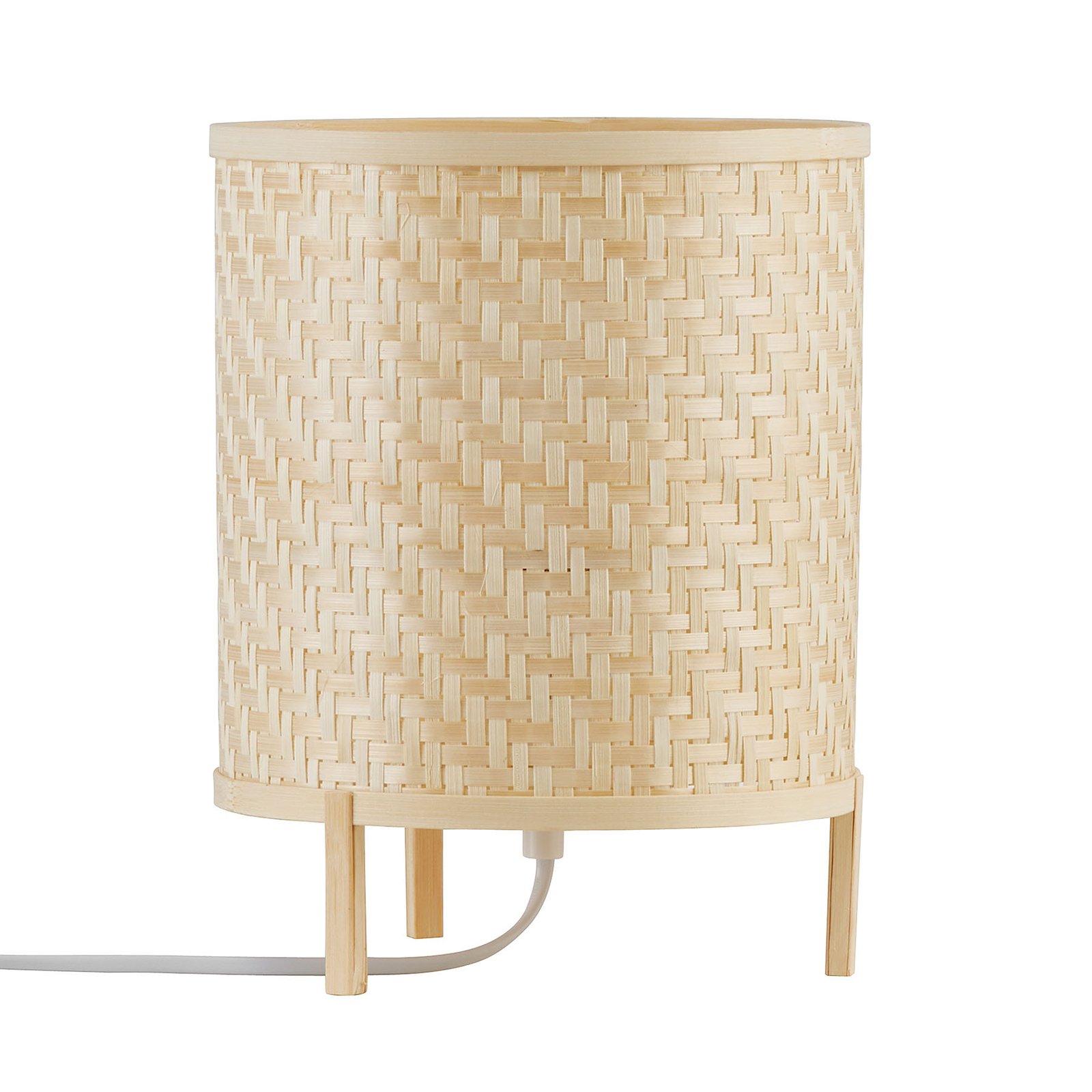Lámpara de mesa Trinidad de bambú natural