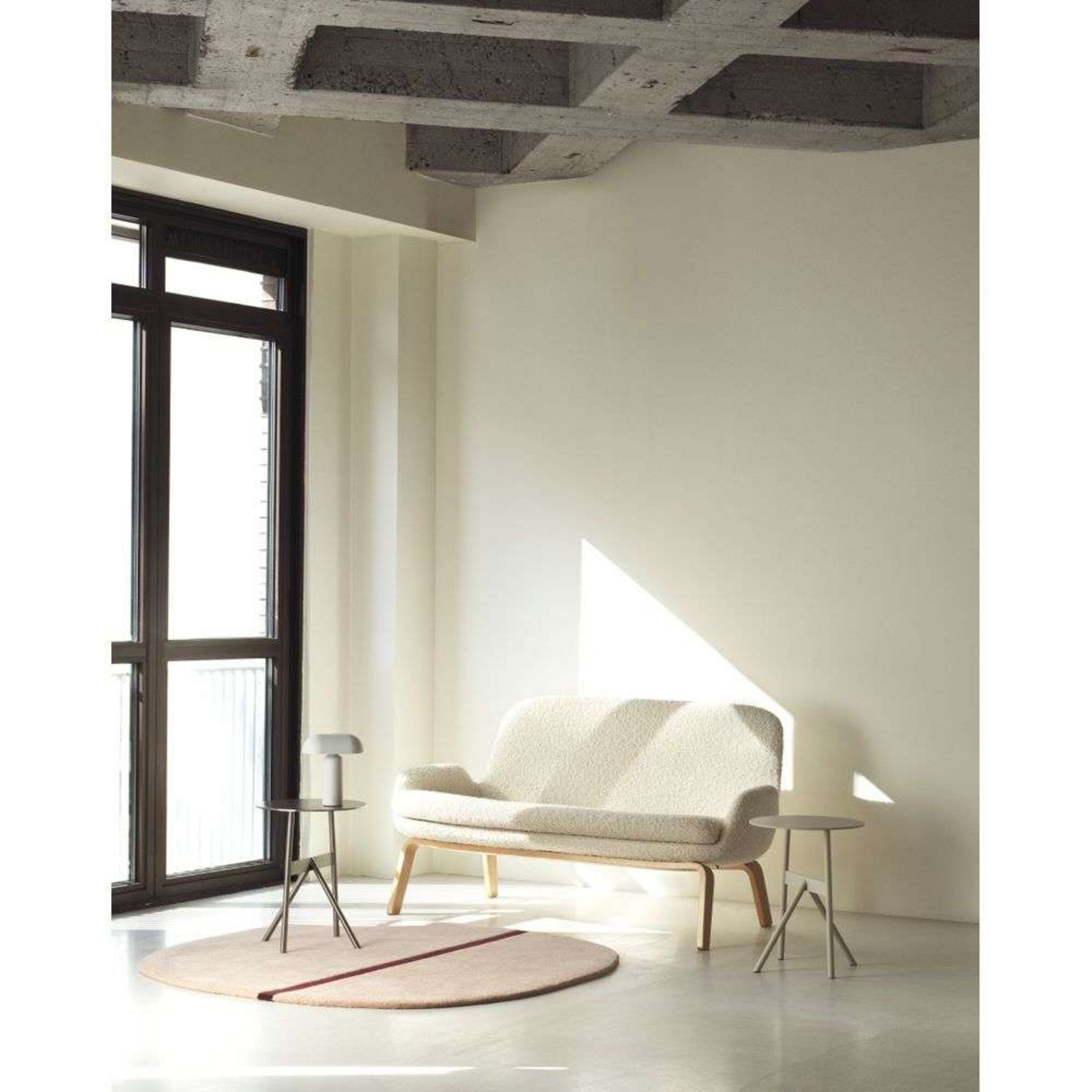 Oona Rug 140x140 Sand - Normann Copenhagen