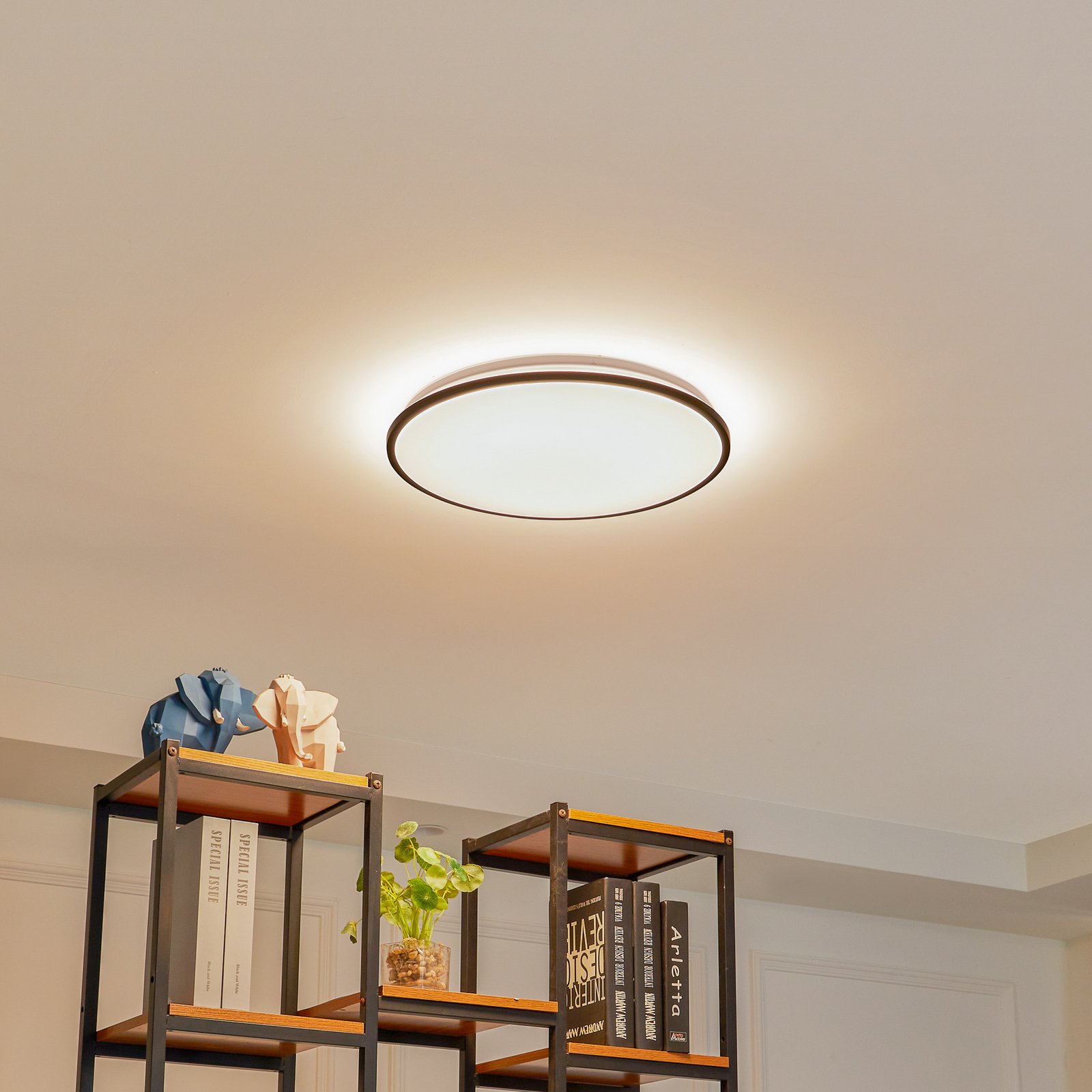 Lindby Smart Swaran LED ceiling lamp, Ø 49 cm, RGB, CCT, Tuya