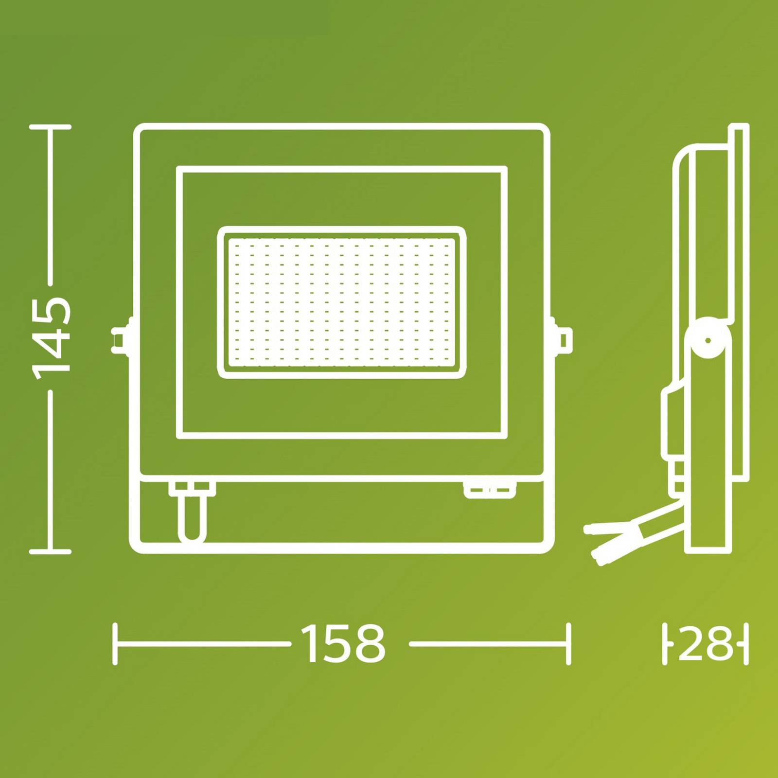 Reflektor zewnętrzny LED Philips Lois UE flood, 14 W, 5000 K, IP65