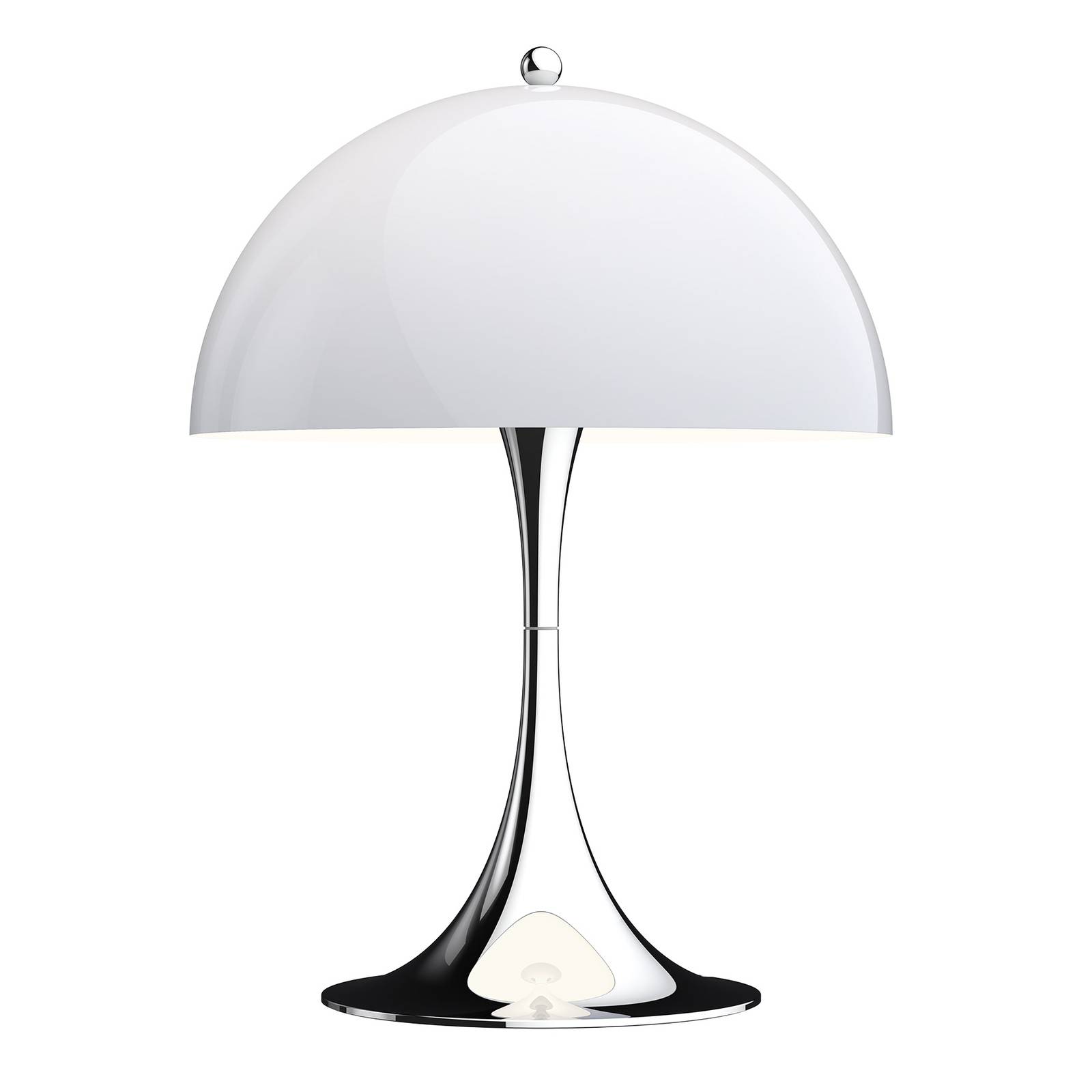 Louis Poulsen Panthella Mini Designer Table Lamp - Living / Dining Room - dimmable - Silver