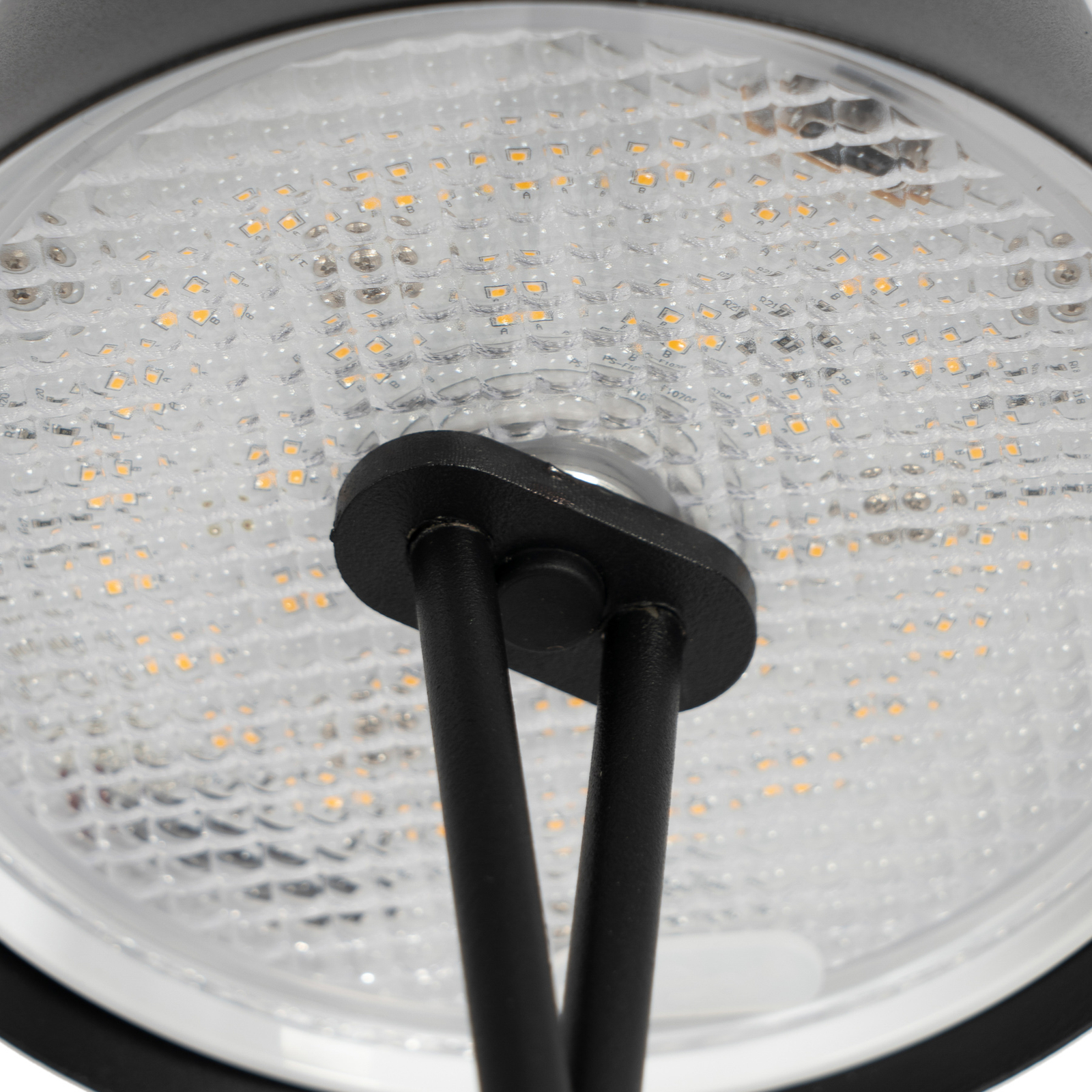 Akumulatorowa lampa stołowa LED Lindby Janea CROSS, czarna, metalowa