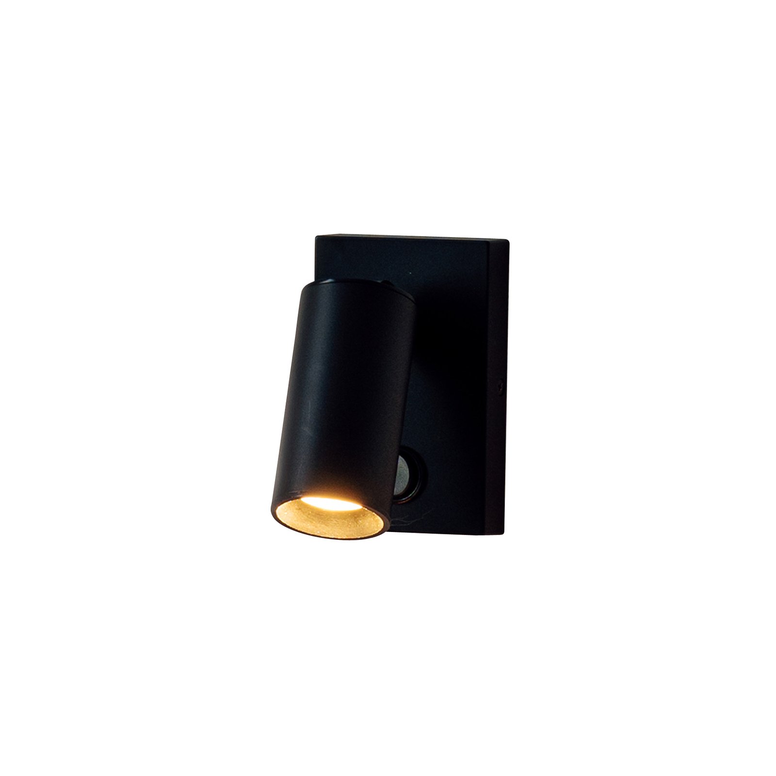 "Milan Haul" LED sieninis kampinis 1 lempos juodos spalvos šviestuvas