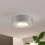 Prios Edwina lampa sufitowa LED, srebrna, 12,2 cm