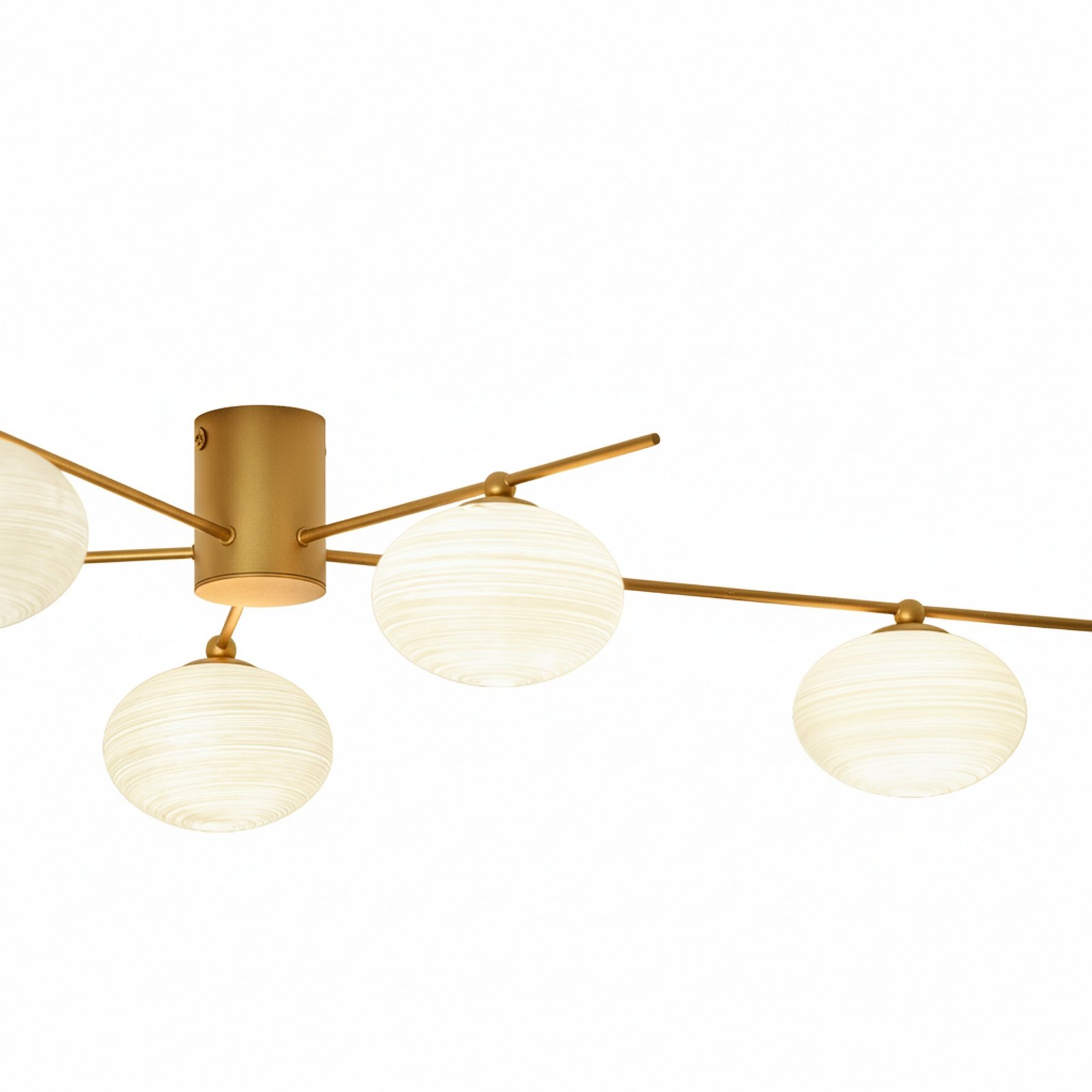 Valisa 5 Plafonnier Or - Lindby