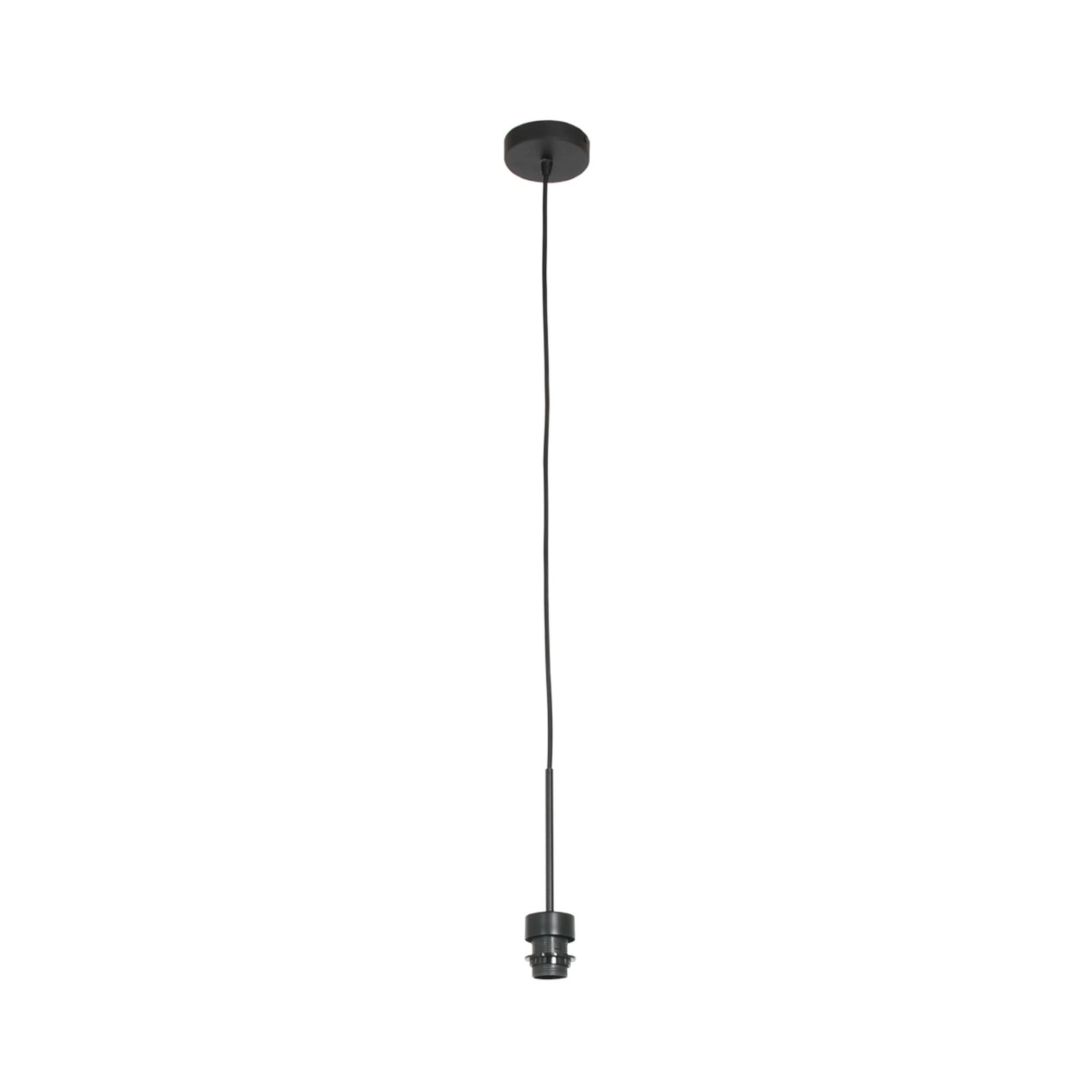 Suspension Sparkled Light, noir/bambou naturel, Ø 20 cm