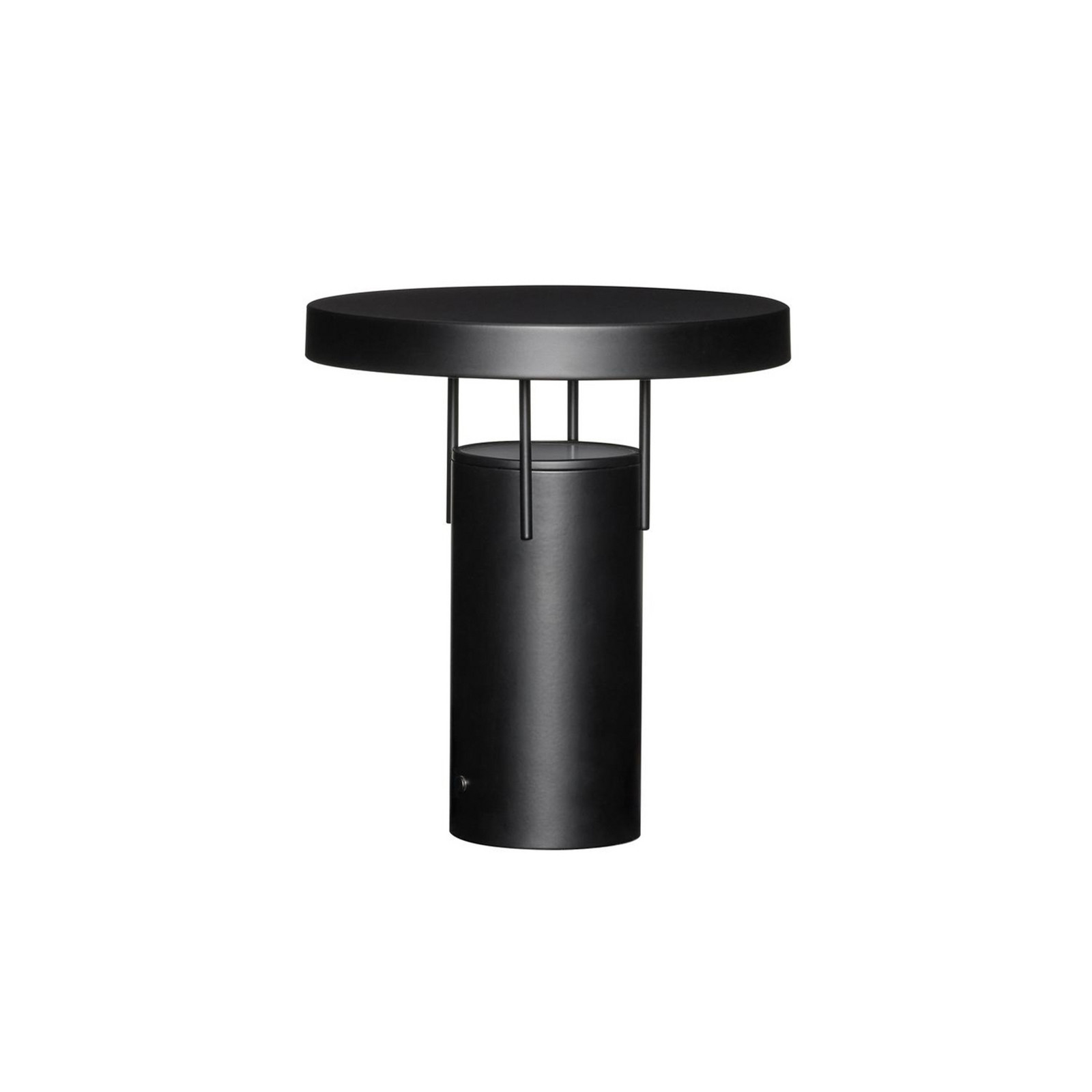 Hübsch Μαύρο Ματ Led-Ακку-Τραπεζολαμπίδα Bringme, Ύψος 28 Cm