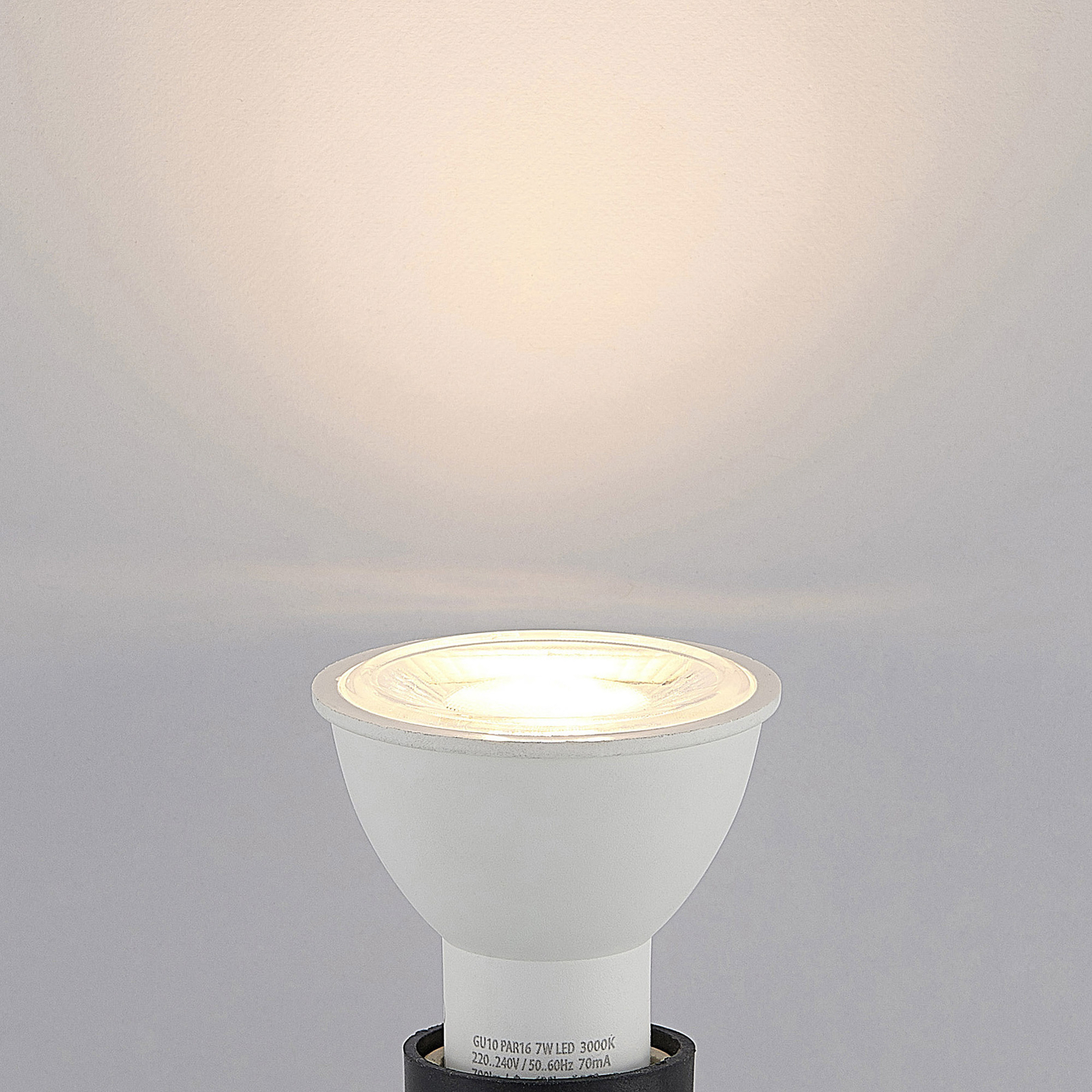 Reflector LED bulb GU10 7 W 3,000 K 120° 10-pack