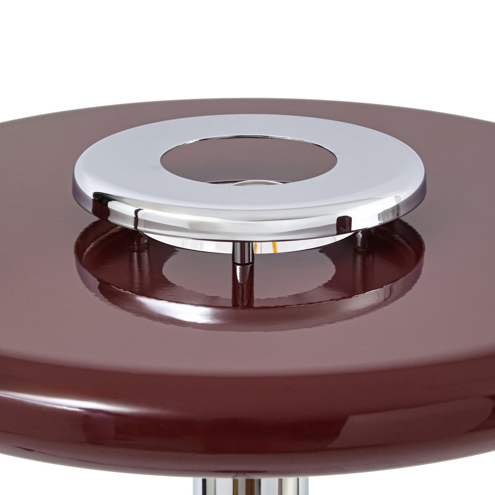 Lindby Tischleuchte Branford, Retro, burgund, Glas/Marmor Lindby Tischleuchte Branford, Retro, burgund, Glas/Marmor