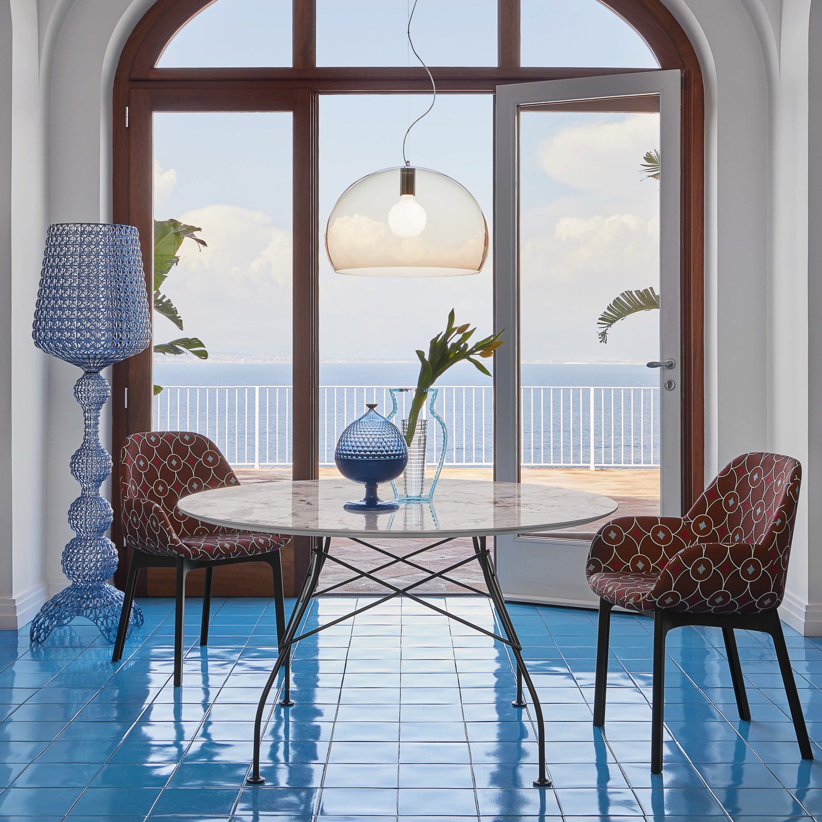 Kabuki Stehleuchte Hell Blau - Kartell