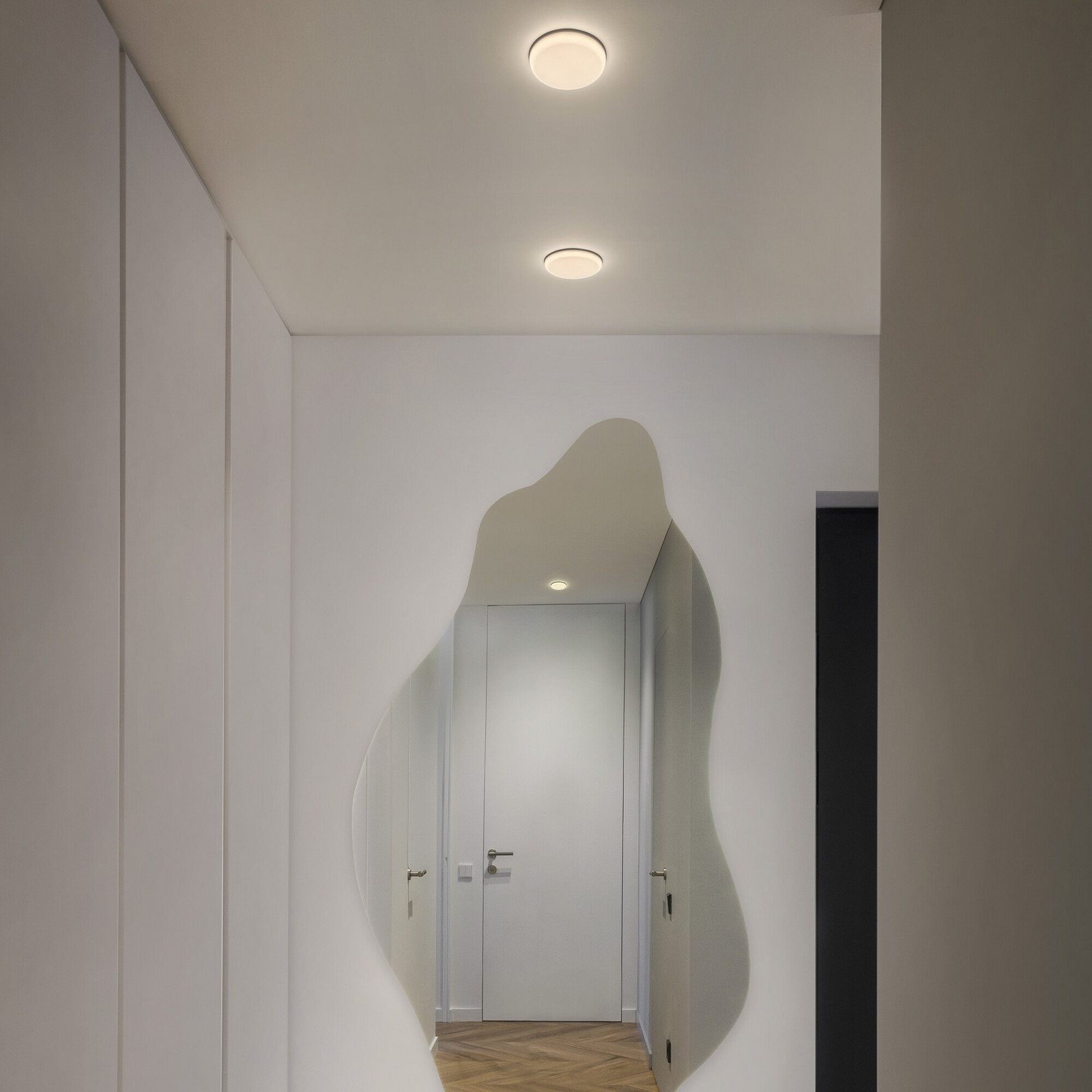 Luminaire encastrable LED OSRAM SLIM, Ø 12 cm, blanc, métal, 3 000 K für Salon / Salle à manger - Acier