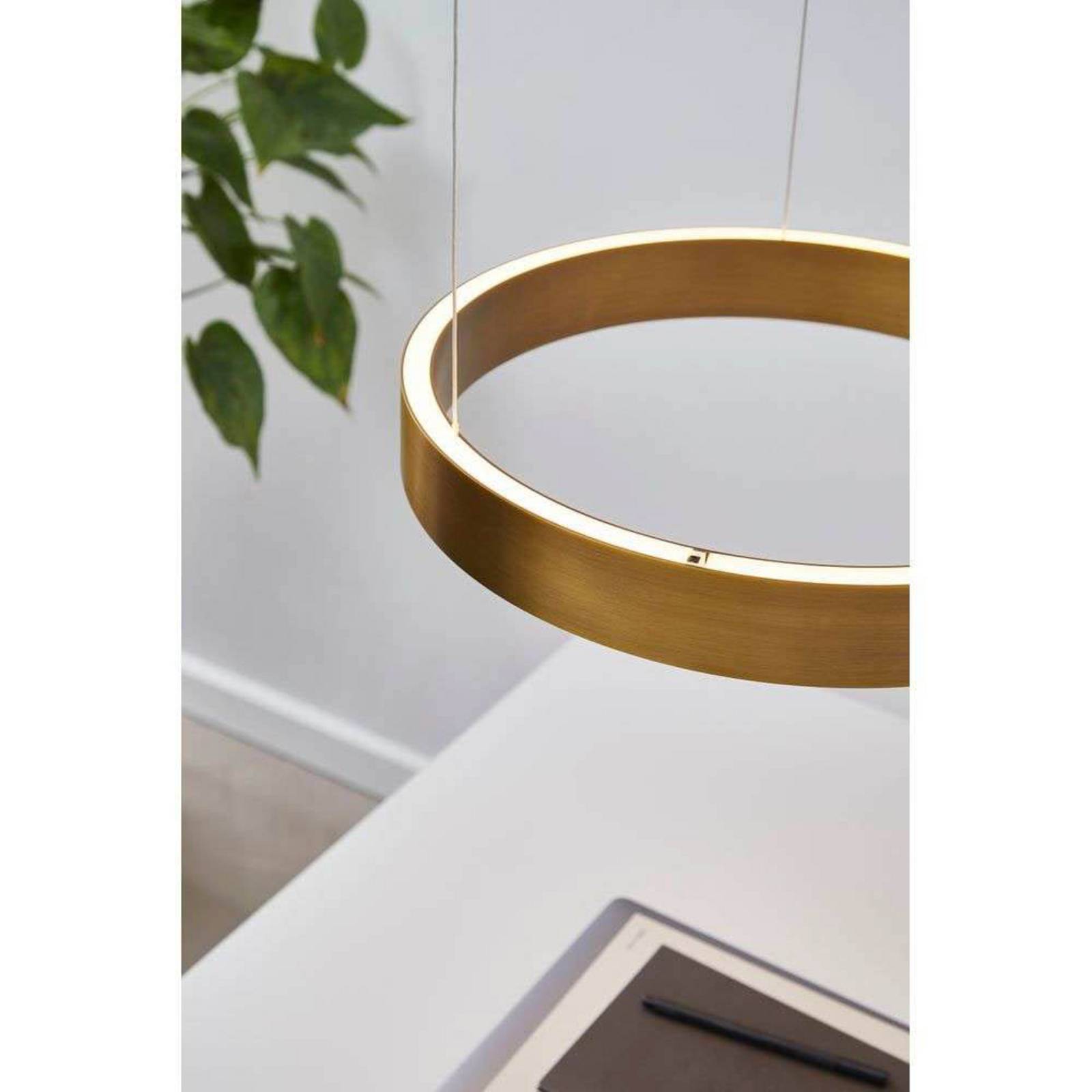 LOOM DESIGN lampa wisząca LED EOS 360 Small, kolor mosiężny