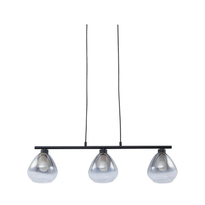 Lindby - Pendura Hanglamp Zwart/Rook Grijs