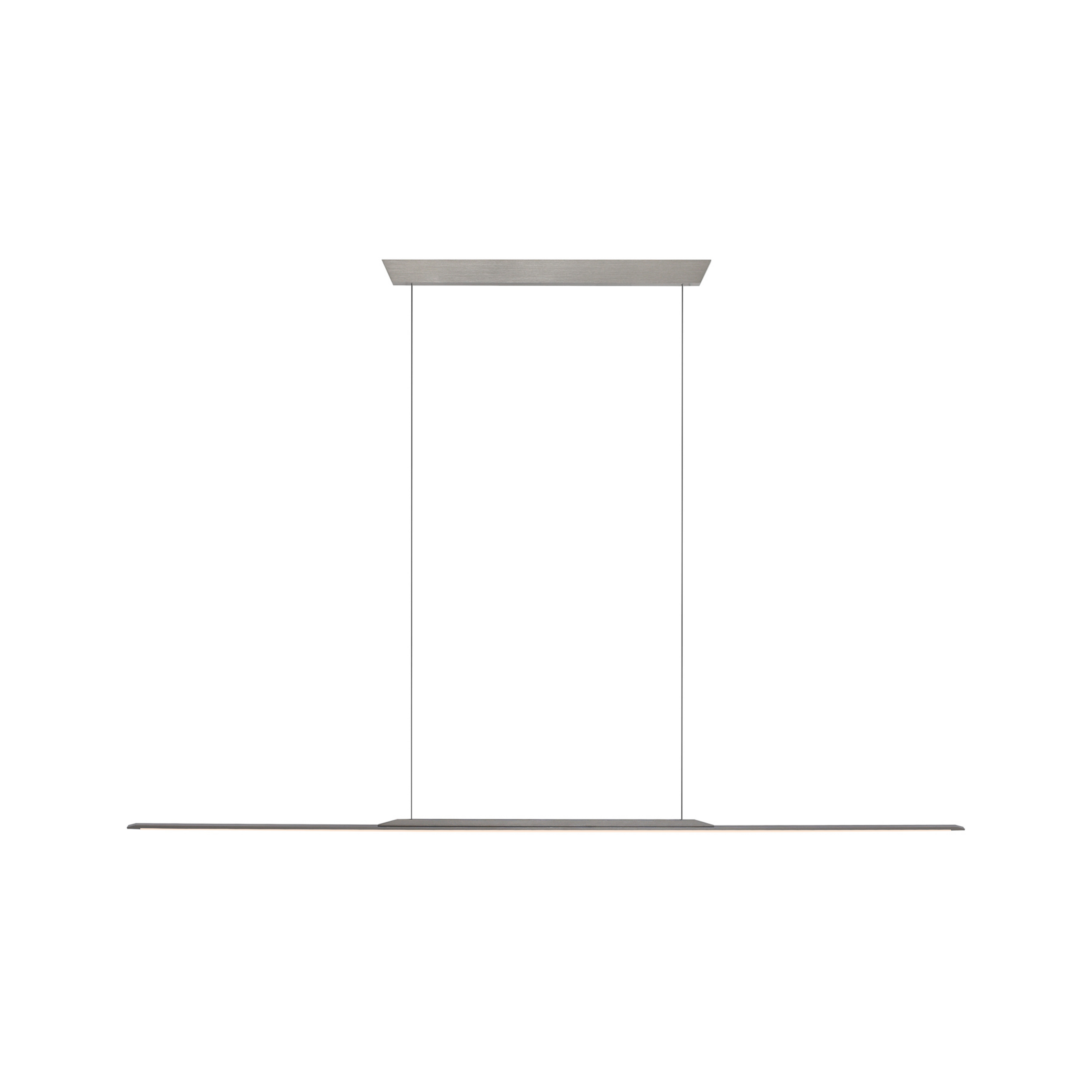 Surface LED-Hängelampe, grau, 160cm, Alu, 3.000 K - PURE
