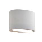Gips-wandlamp 8721 up/down in ovale vorm