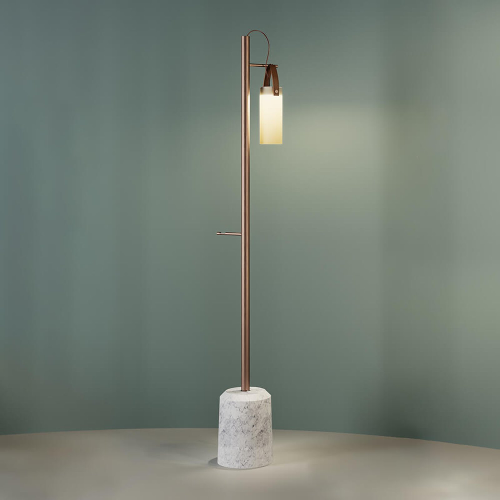 Designer-LED-golvlampa Galerie, en ljuskälla