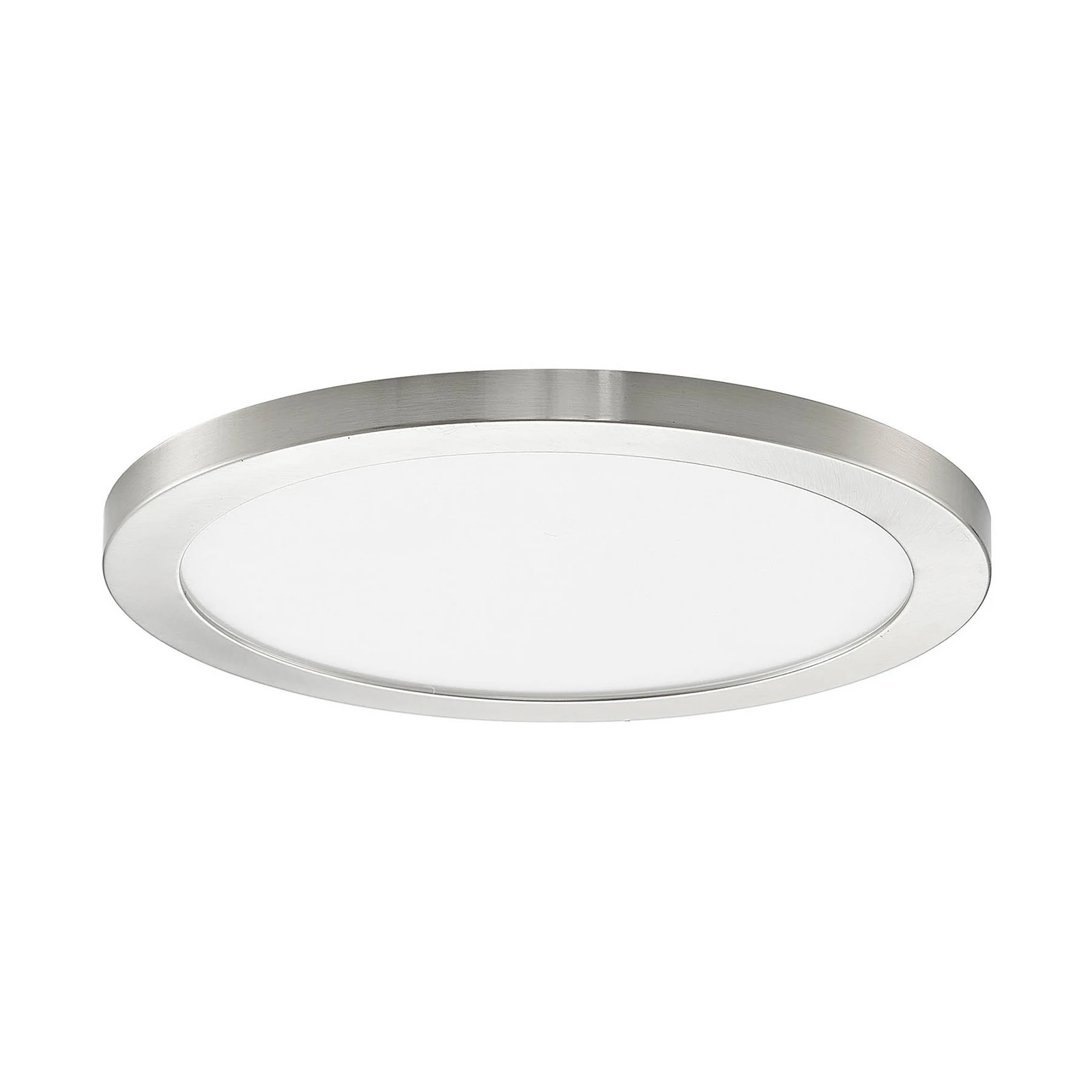 Prios Plafonnier LED Aureka, Ø 33 cm, argent, métal