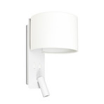Fold wall light with LED reading lamp