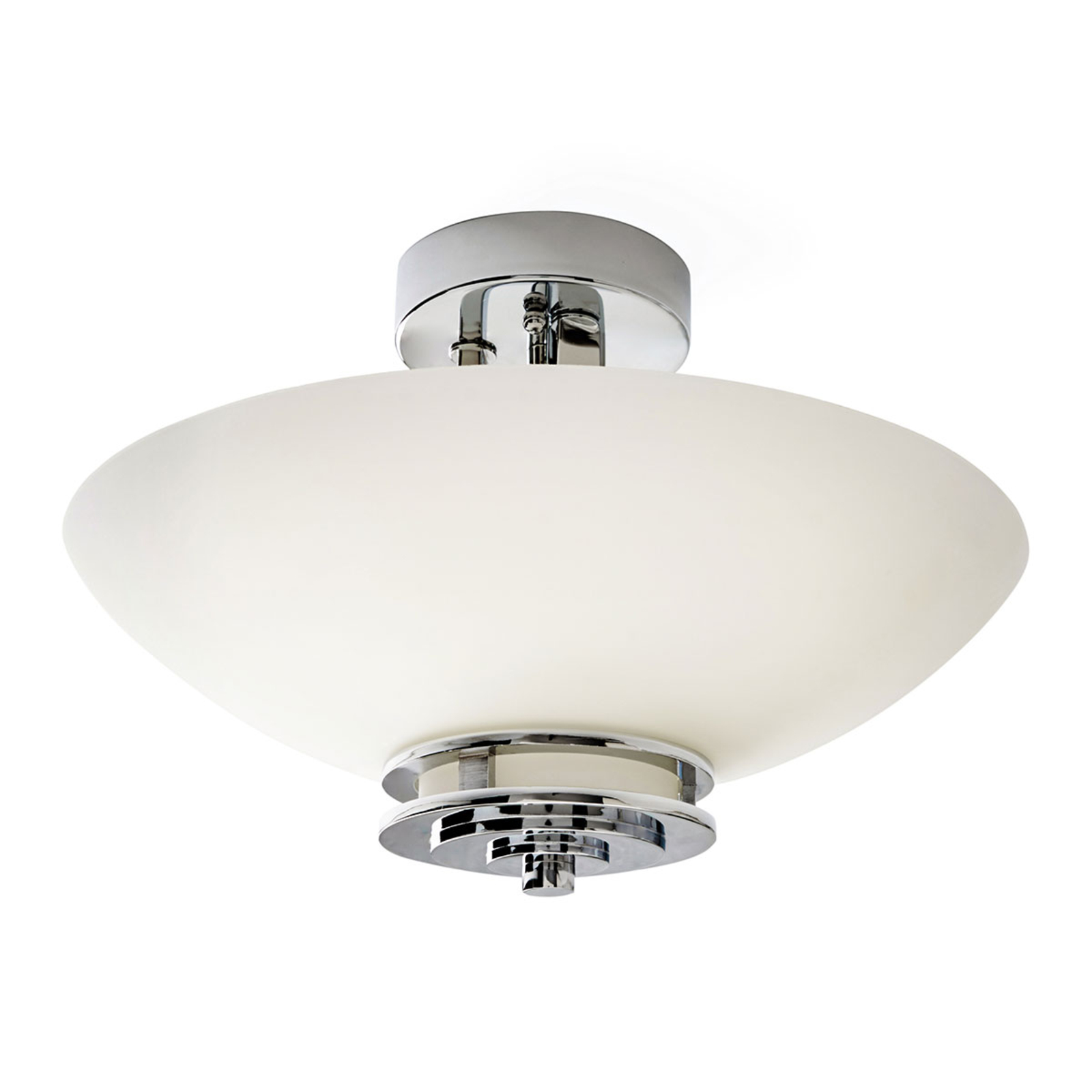 KICHLER Bathroom ceiling light Hendrik with LEDs, for Bathroom, metal, opal glass, G9, 3.5 W, energy efficiency: A+, H: 25.3 cm