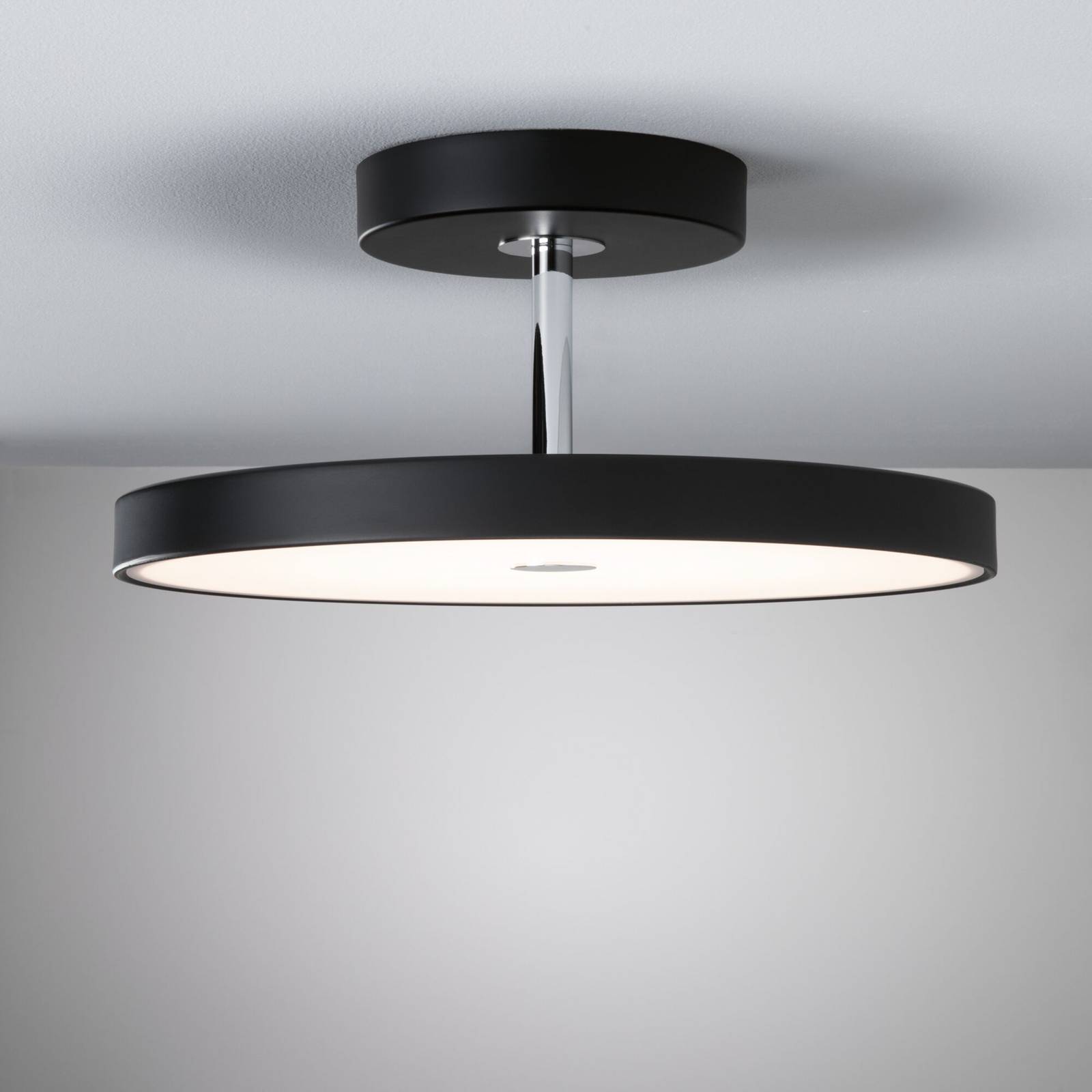 Photos - Chandelier / Lamp Paulmann Hildor LED ceiling light, ZigBee, black 