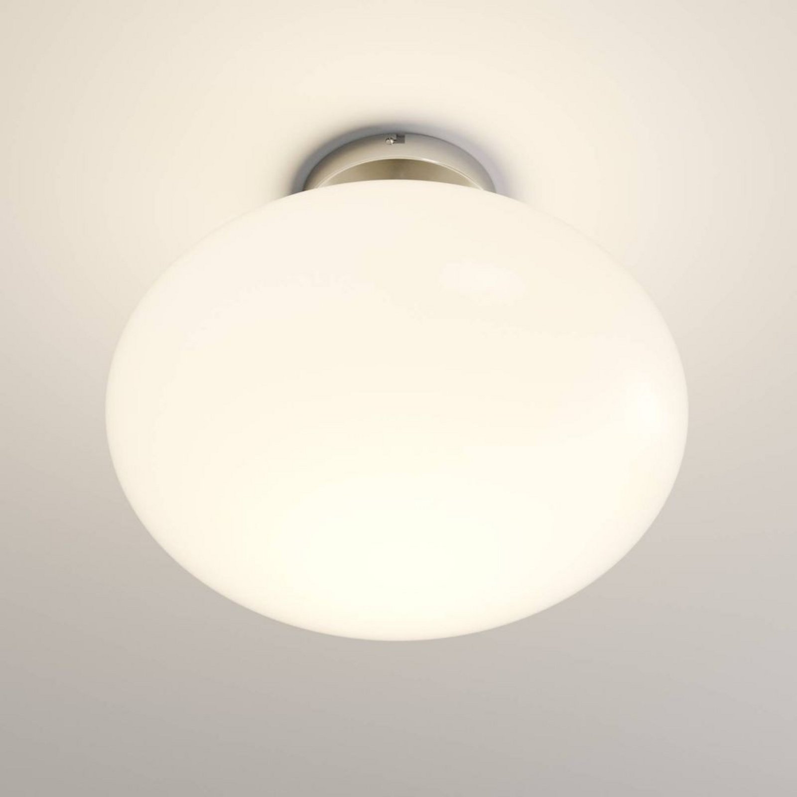 Sonika Plafonieră Satin Nickel/Opal White - Lindby