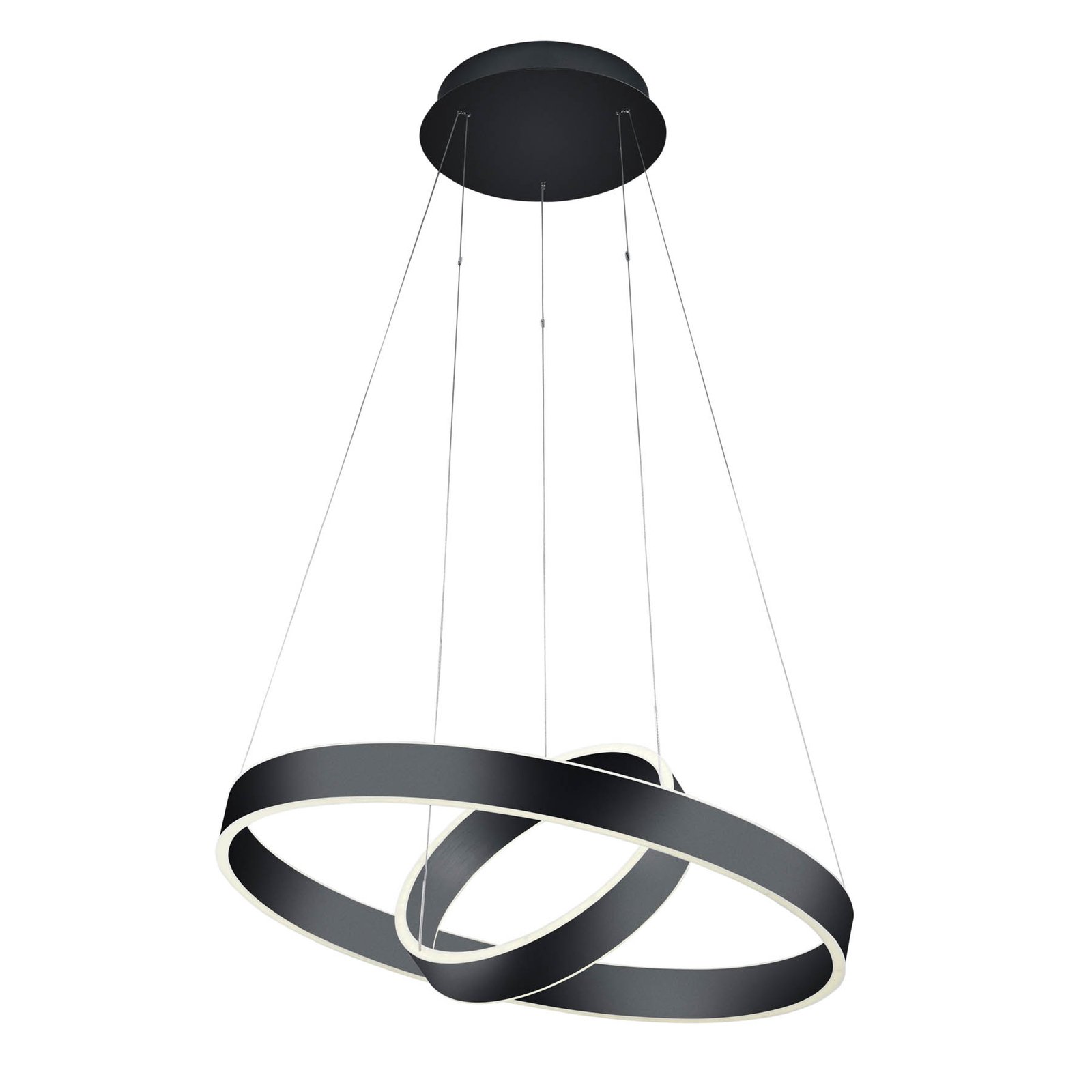 LED hanglamp Delta, 2-lamps, CCT, zwart