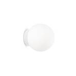 Ideal Lux zidna svjetiljka Mapa, Ø 10 cm, opal staklo, bijela, lopta